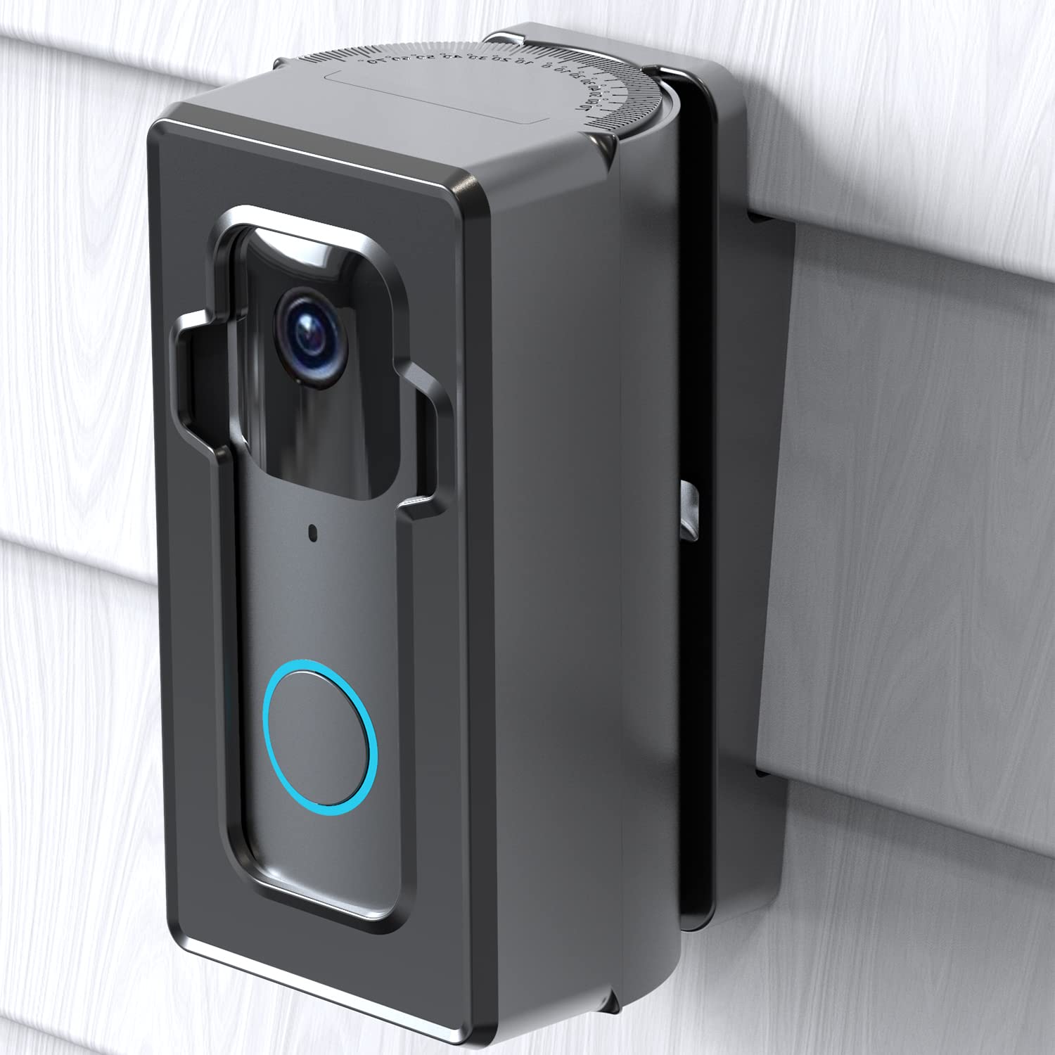 Vinyl Siding Mount Compatible With Blink Doorbell , Ajustable Angle 30 140 Degree (4'' Standard Vinyl Siding Only) Bracket, Acce