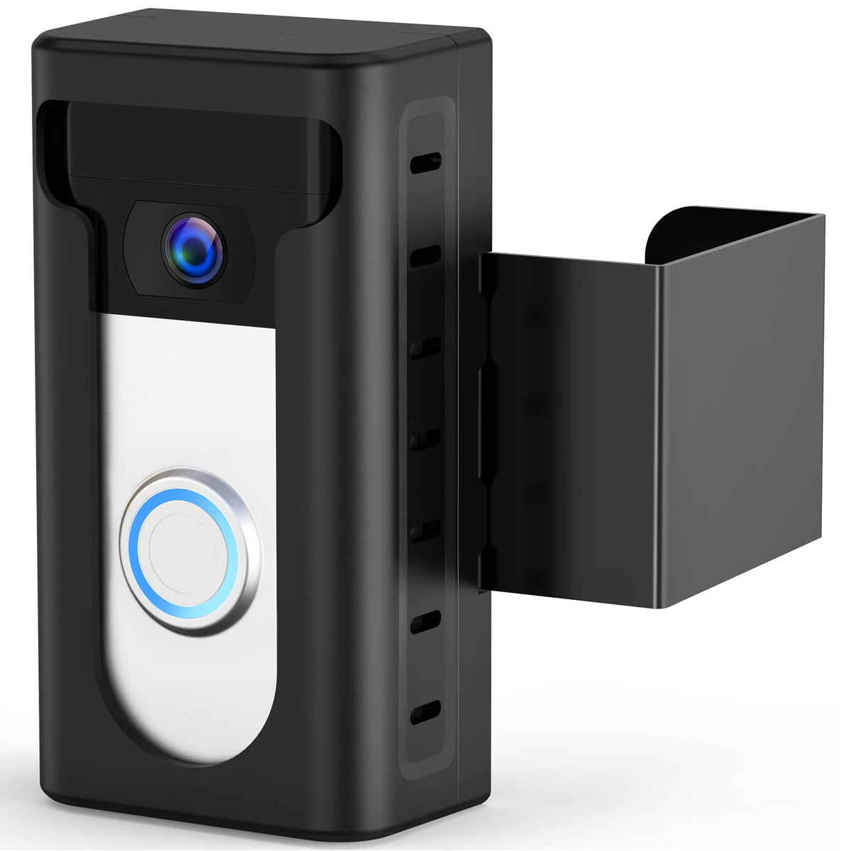 Anti-Theft Video Doorbell Mount, Not Block Doorbell Motion Sensor, No-Drill Mounting Bracket Wedge Adapter Holder Accessories Fo
