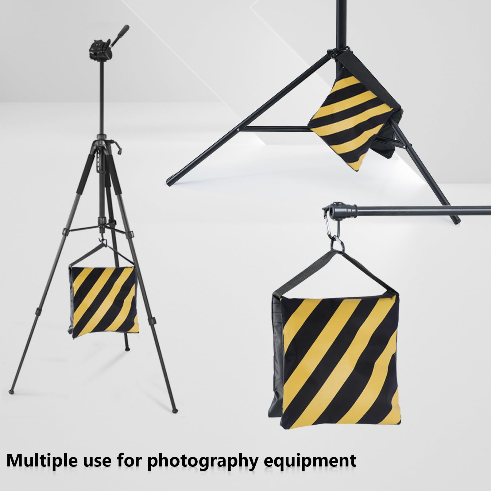 Abccanopy Sandbag Photography Weight Bags For Video Stand,4 Packs (Yellow)