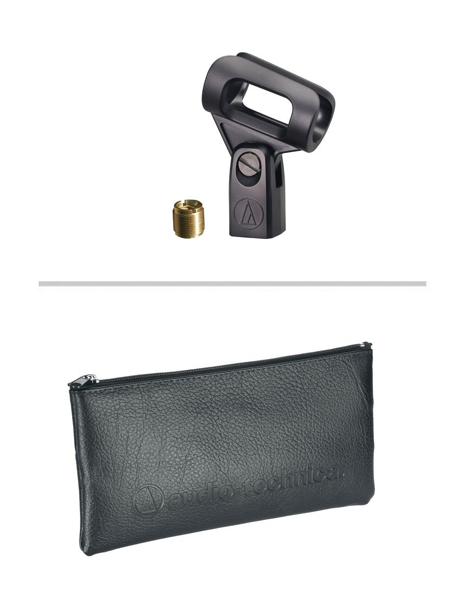 Audio-Technica At2010 Cardioid Condenser Handheld Microphone Bundle With Pop Filter, Xlr Cable, And Austin Bazaar Polishing Clot