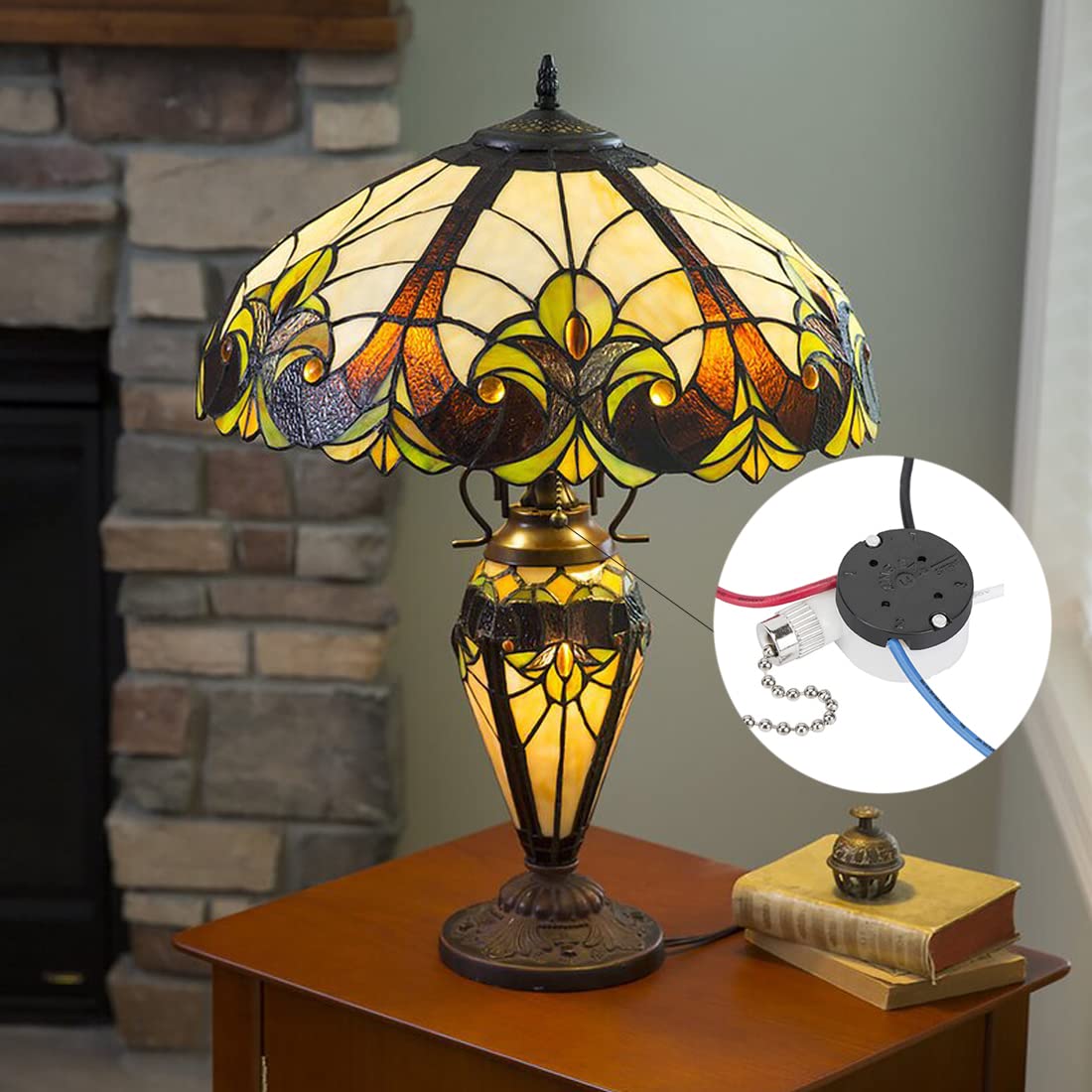 Zing Ear Ze 208S E89885 3 Speed 4 Wire Ceiling Fan Switch   Pull Chain Control For Fans, Wall Lamps, Cabinet Light   Black Bronz