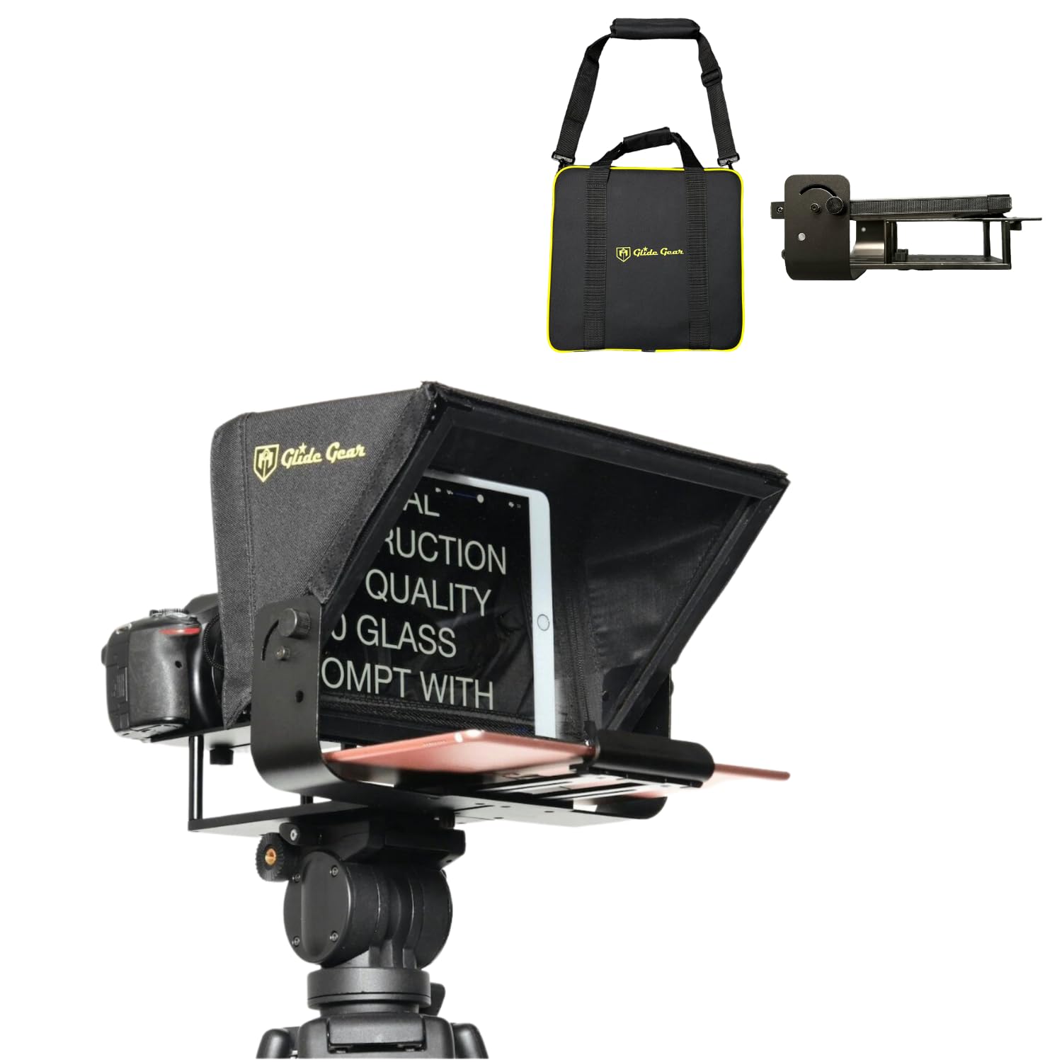 Glide Gear V2 Portable Tablet Travel Teleprompter With Carry Case