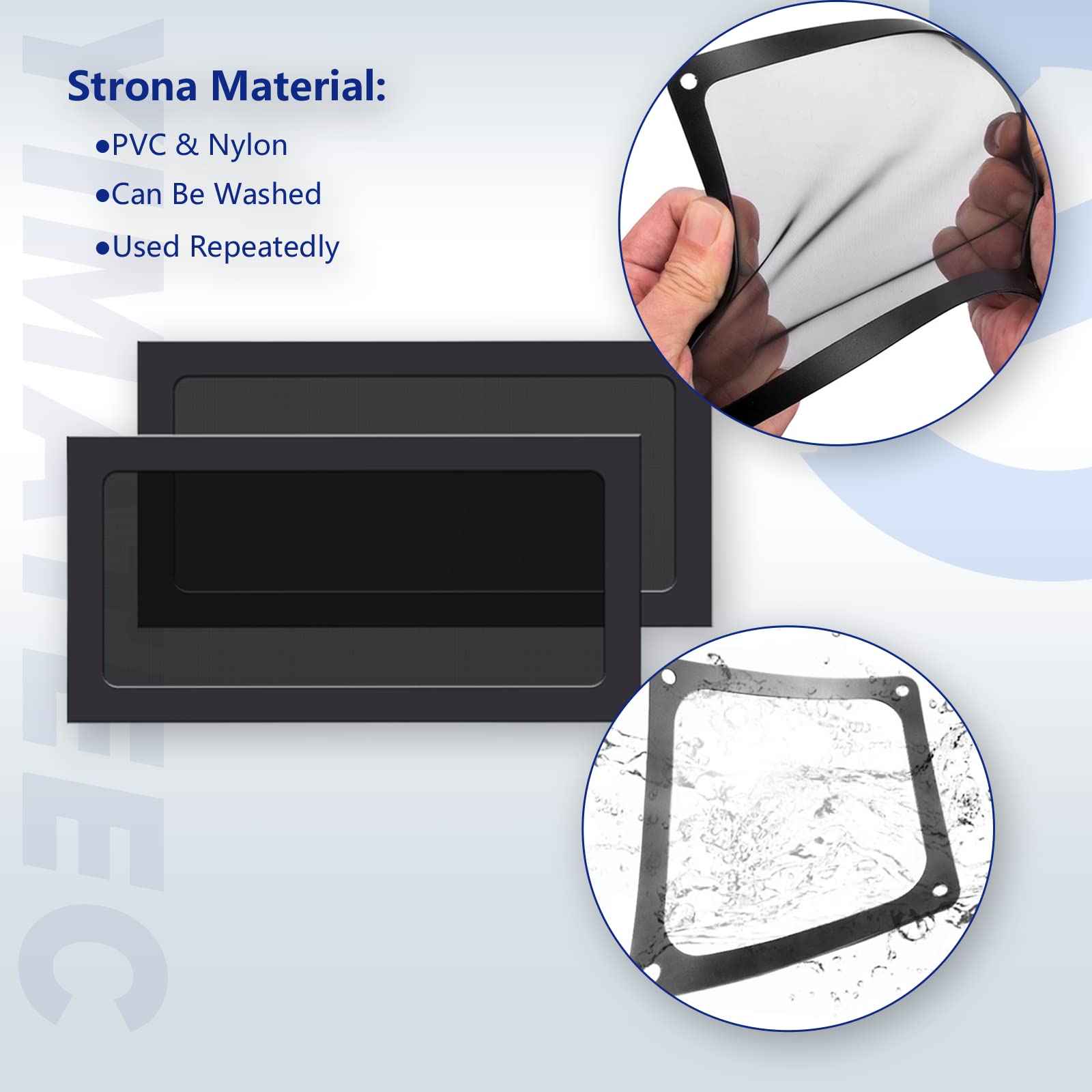 Dust Filter Pc 140Mmx280Mm For Computer Cooler Fan/Psu/Routers Nylon 80 Mesh, Magnetic Dust Filter Pc Dust Cover Mesh Dustproof