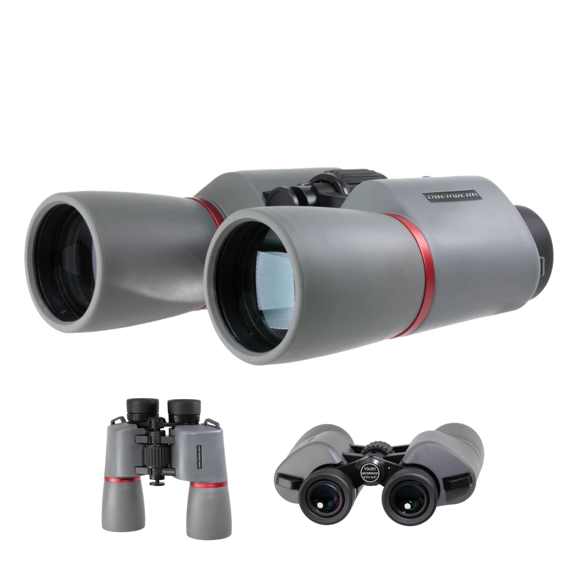 Oberwerk 10X50 Explore Binoculars   Compact & Lightweight Binoculars For Adults | Bird Watching, Hiking, & Outdoor Use | Wide 6.
