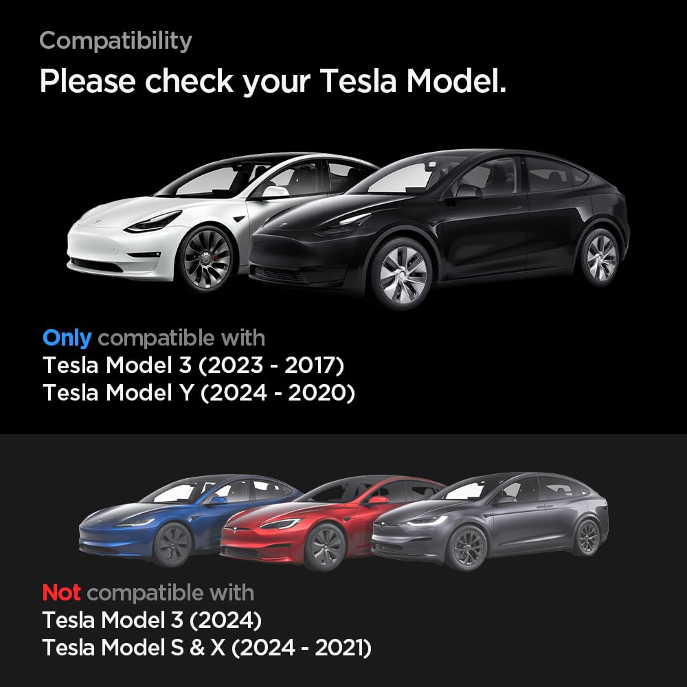 Spigen Tempered Glass Screen Protector [Glastr Ez Fit] Designed For Tesla Model 3 (2023 2017), Tesla Model Y (2025 2020) 15 Inch Dashboard Touchscreen   Matte/Anti Fingerprint