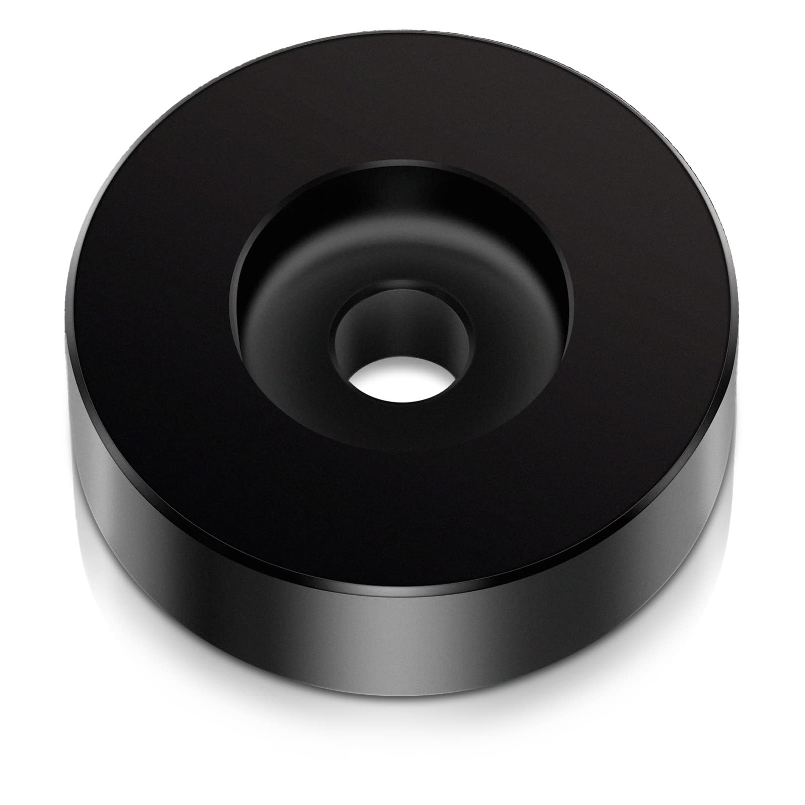 45 Record Adapter For Turntable Rpm Record Player For 7 Inch Vinyl Record Players Turntables Solid Aluminum Dome (Black)