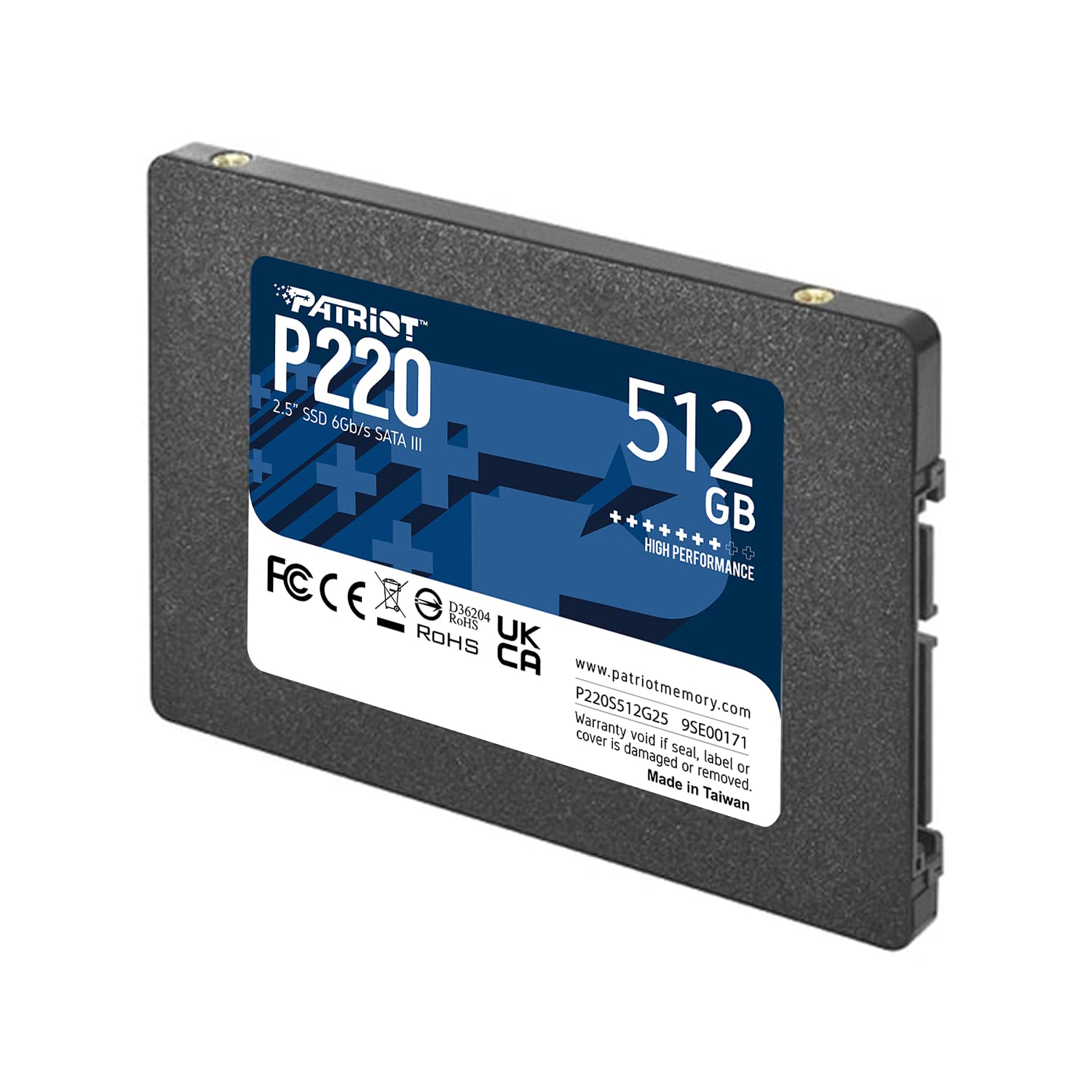 Patriot P220 512Gb Internal Ssd - Sata 3 2.5 - Solid State Drive - P220S512G25