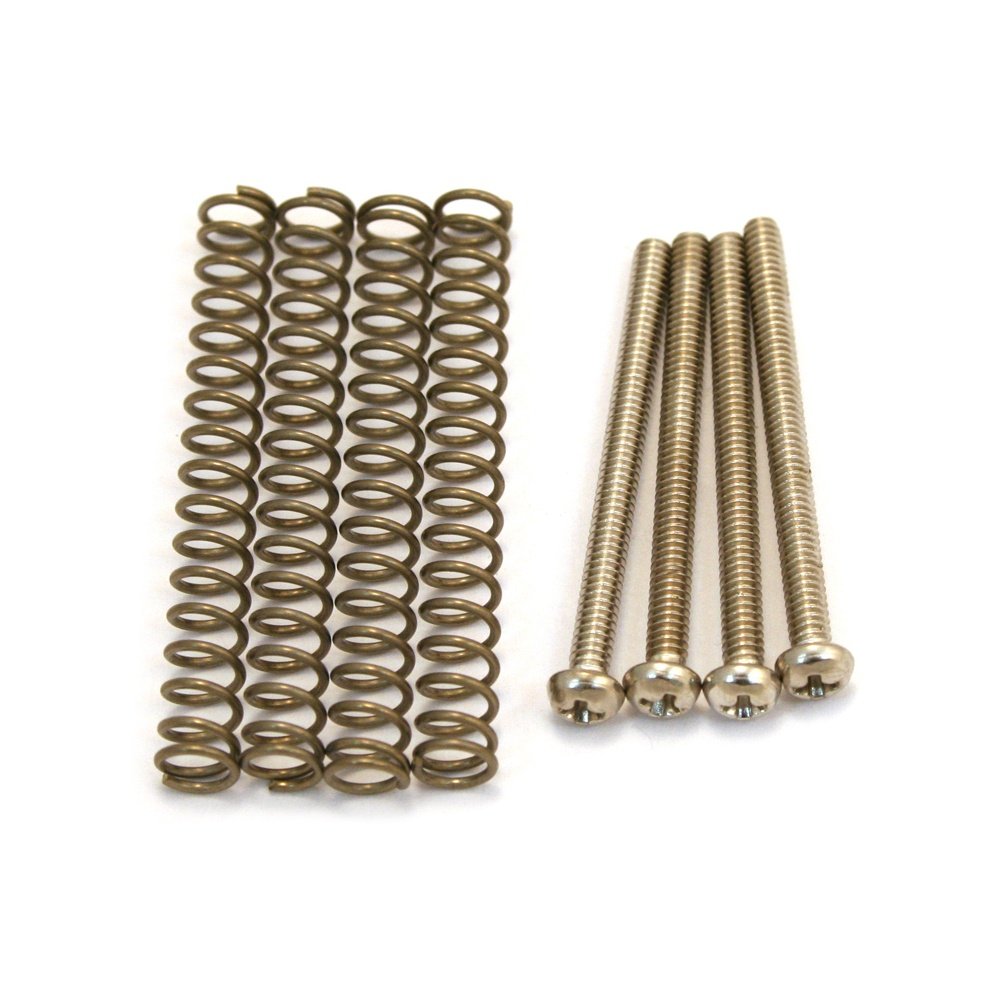 4 Humbucking Mounting Screws W/Springs 1 1/4'' Nickel