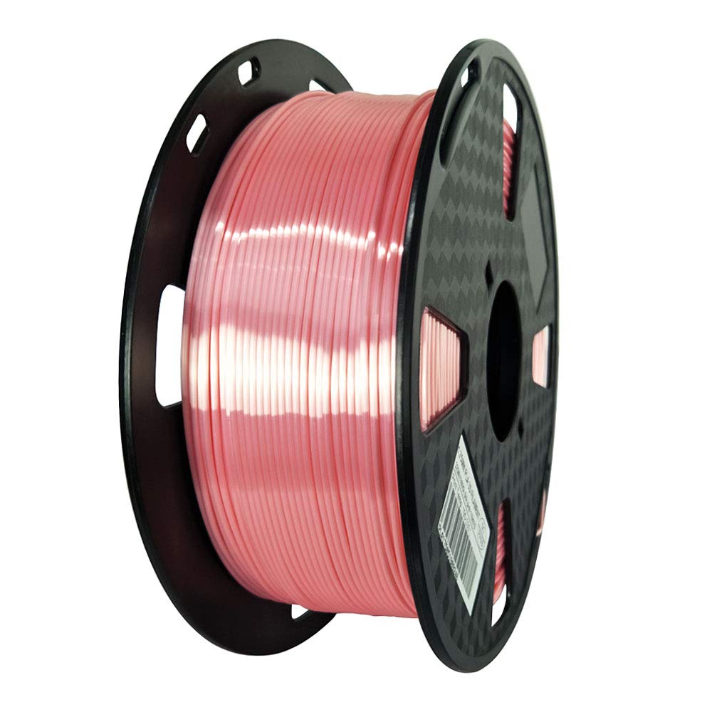 Silk Pink Pla 3D Printing Filament 1.75 Mm 1Kg 2.2 Lbs Spool Shine Silky Shiny Metallic Metal Rose Gold Pla Filament Cc3D