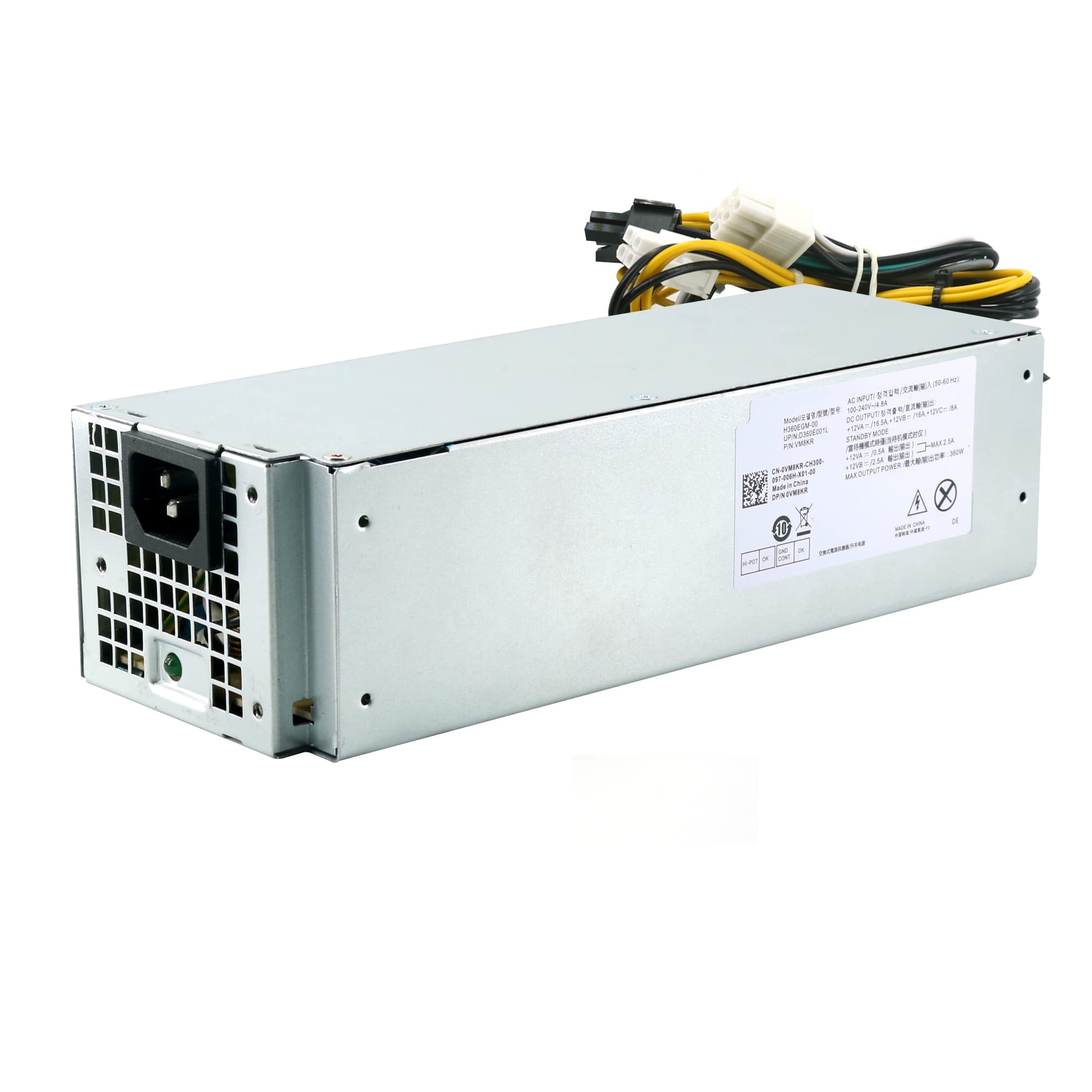 Ptcliss 360Watts H360Egm 00 Vm8Kr Power Supply Compatible With Dell Optiplex 3050 7050 7060 Mt Vostro 3668 3669 Sff H360Egm 00 L