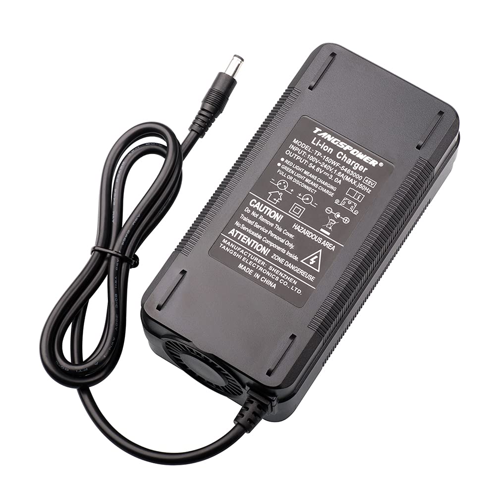 48V Charger Output 54.6V 3A Battery Charger For Rad Power Bike 54.8V Surface Pro 6 Backpack Electric Bike 13 Series Lithium Batt
