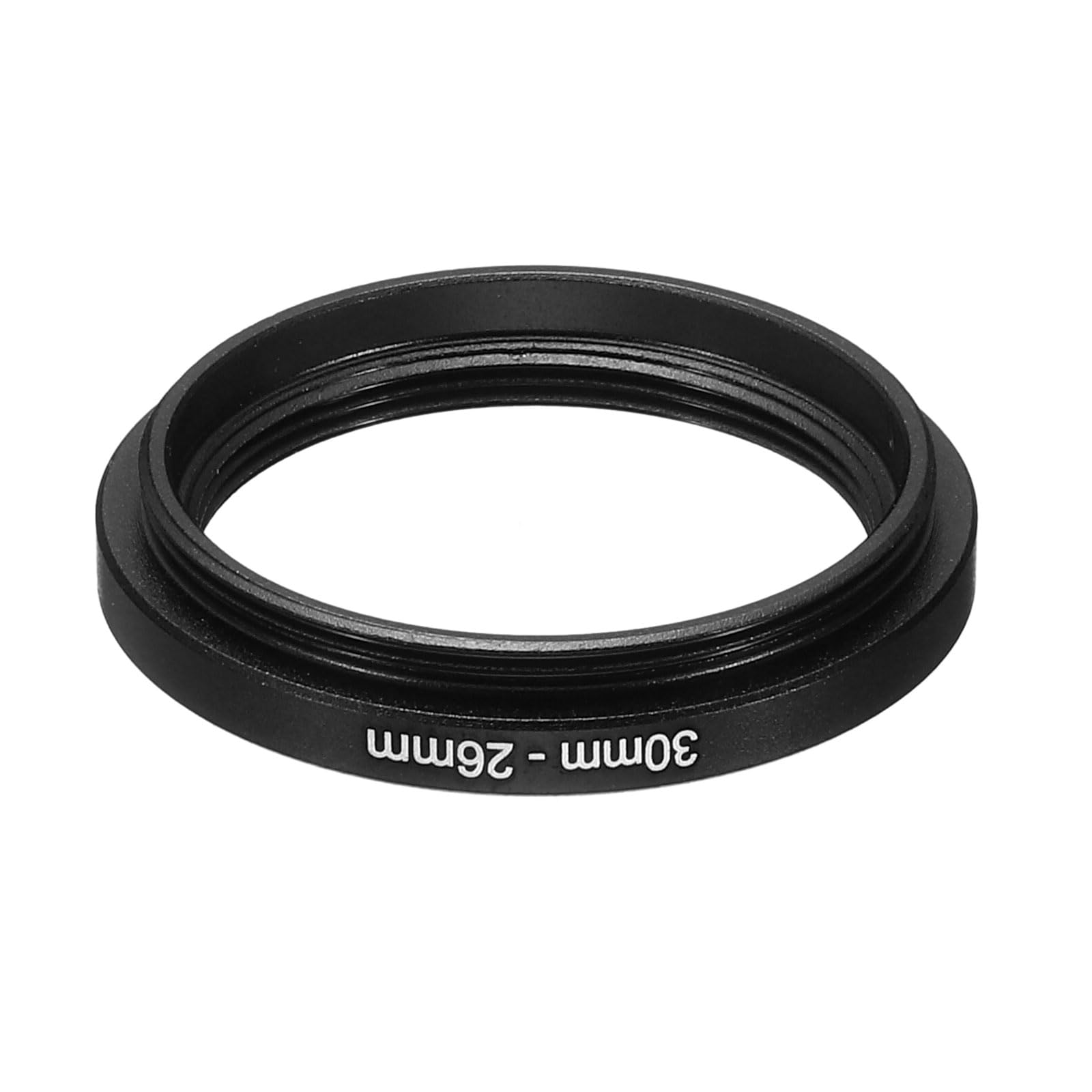 Patikil 30Mm 26Mm Metal Step Down Ring, Camera Lens Filter Adapter Ring Aluminum Filter Adapter Ring For Camera Lenses Hood, Bla