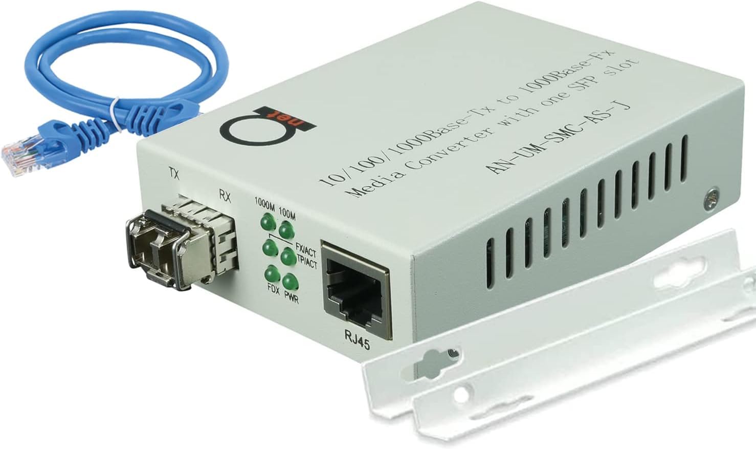 Multimode Lc 850 Nm Gigabit Fiber Media Converter   Includes Sfp 550 M (0.34 Miles) Lc   To Utp Cat5E Cat6 10/100/1000 Rj 45   A