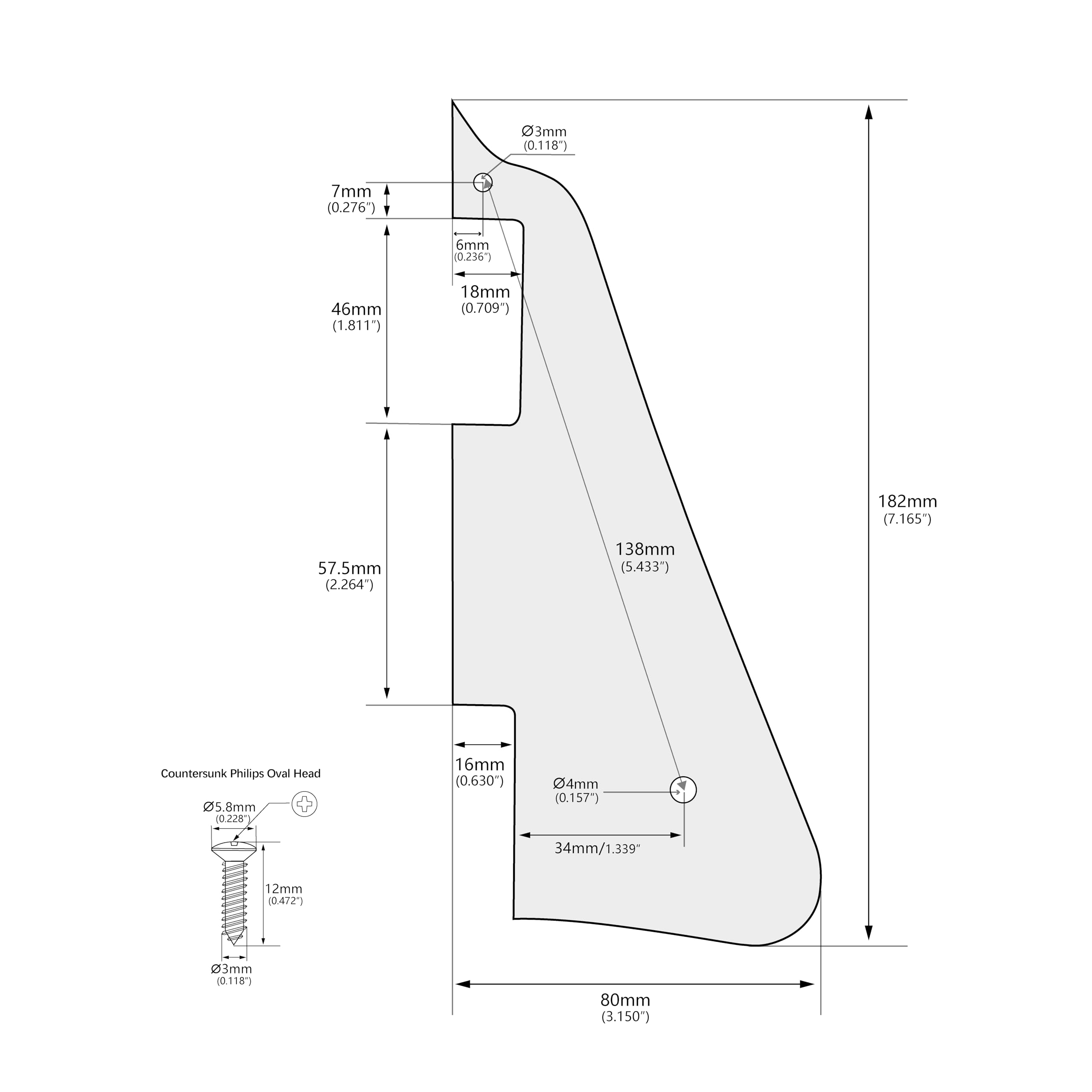 Banworks 3 Ply Les Paul Pickguard Lp Pickguard Scratch Plate 2-Hole Electric Guitar Pickguard For Epiphone Epi Les Paul Lp Jt/Hb