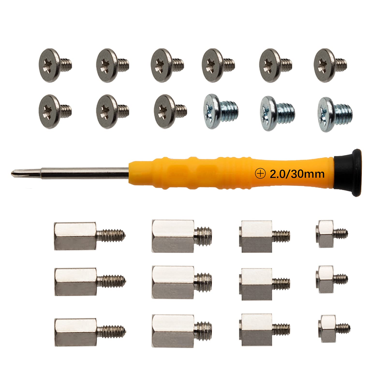 Hxhlwn M.2 Screw Kit M2 2280 Ssd Screws Kit Pcie Nvme Mounting Laptop M.2 Screw For Asus Gigabyte Asrock Msi Motherboards, 25Pcs