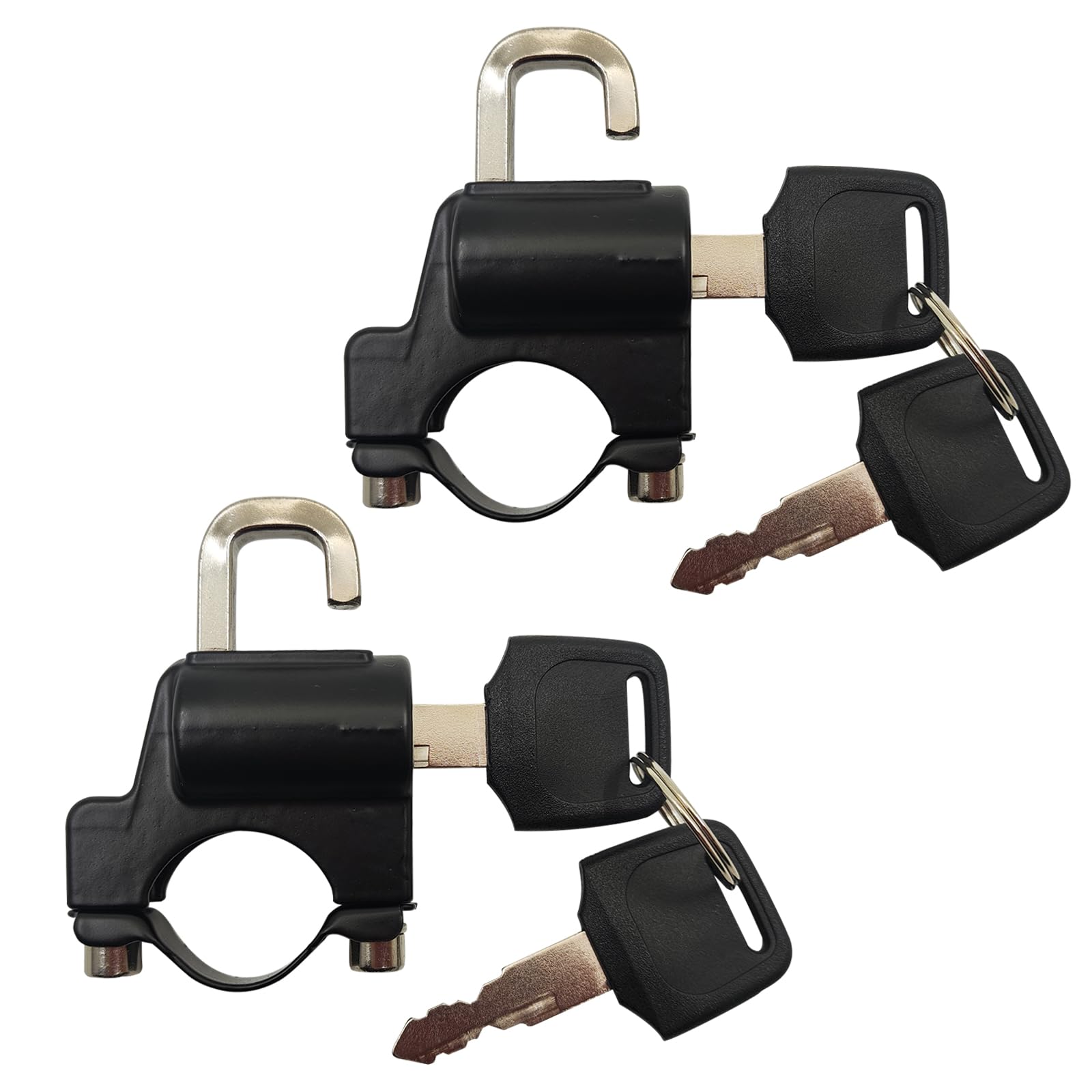 Autqva Handlebar Helmet Lock 7/8'' For Motorcycle, Universal Accessories Bike Key Padlock, Helmet Safety Lock Anti Theft For Mot
