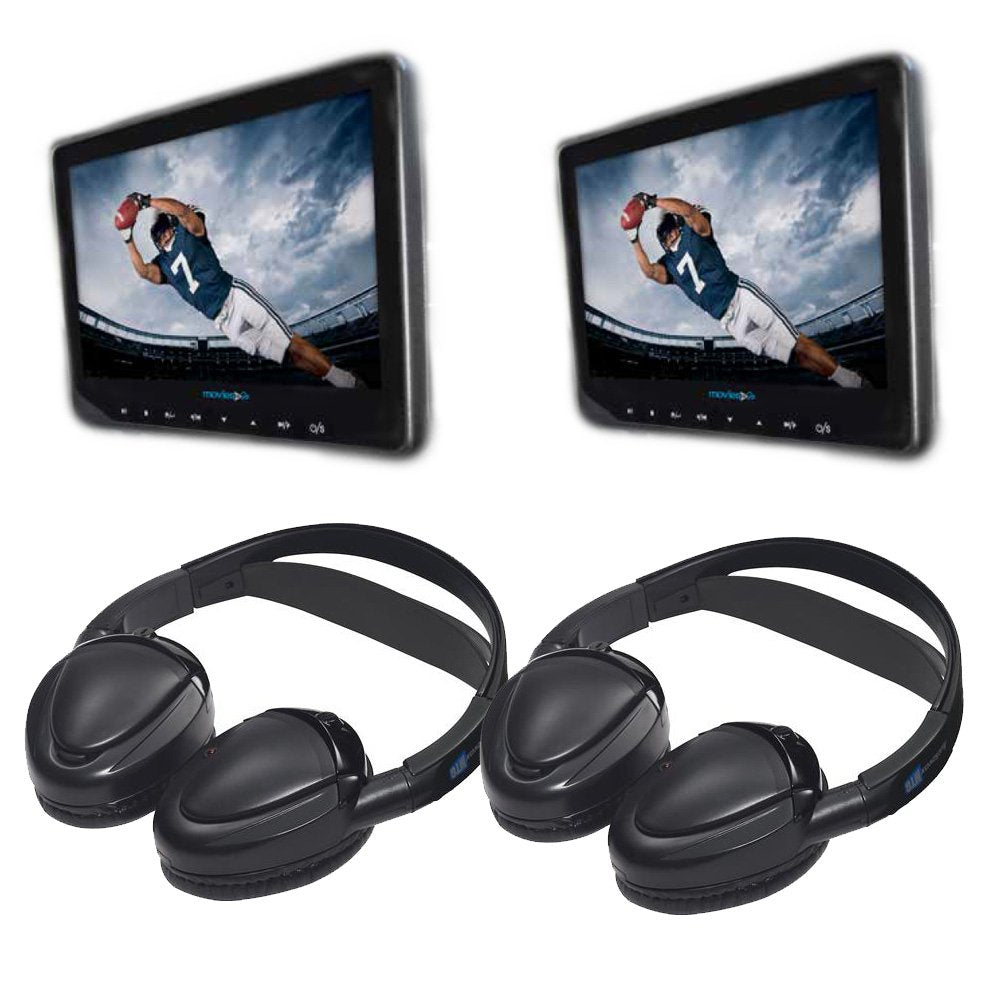 Audiovox AVX10USB Universal Seat Back DVD Video Bundle with Headphones