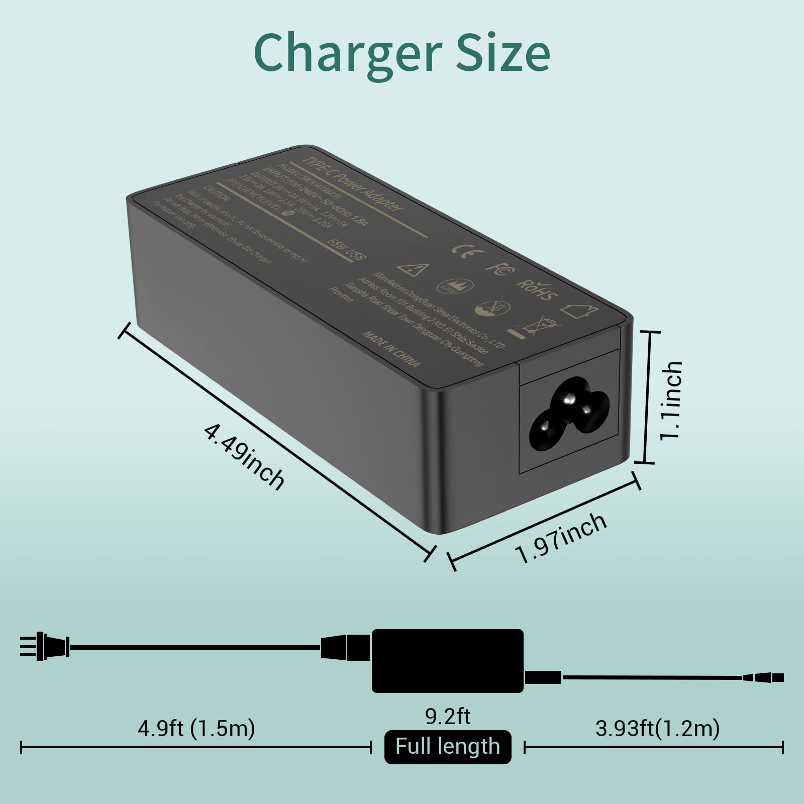 Chromebook Charger 45W 65W Usb C Laptop Charger Fast Charging For Lenovo Hp Dell Samsung Asus Acer Google Chromebook Charger Usb