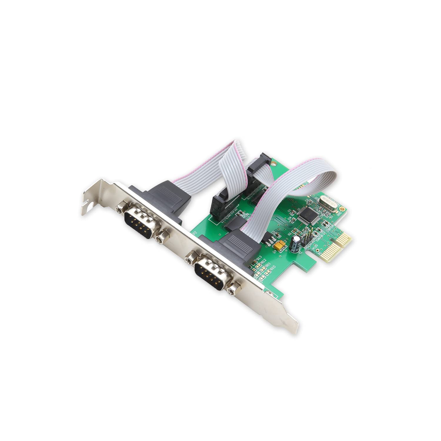 Io Crest 2 Port Serial Pcie 1.0 X 1 With Full And Low Profile Brackets Sipex15037