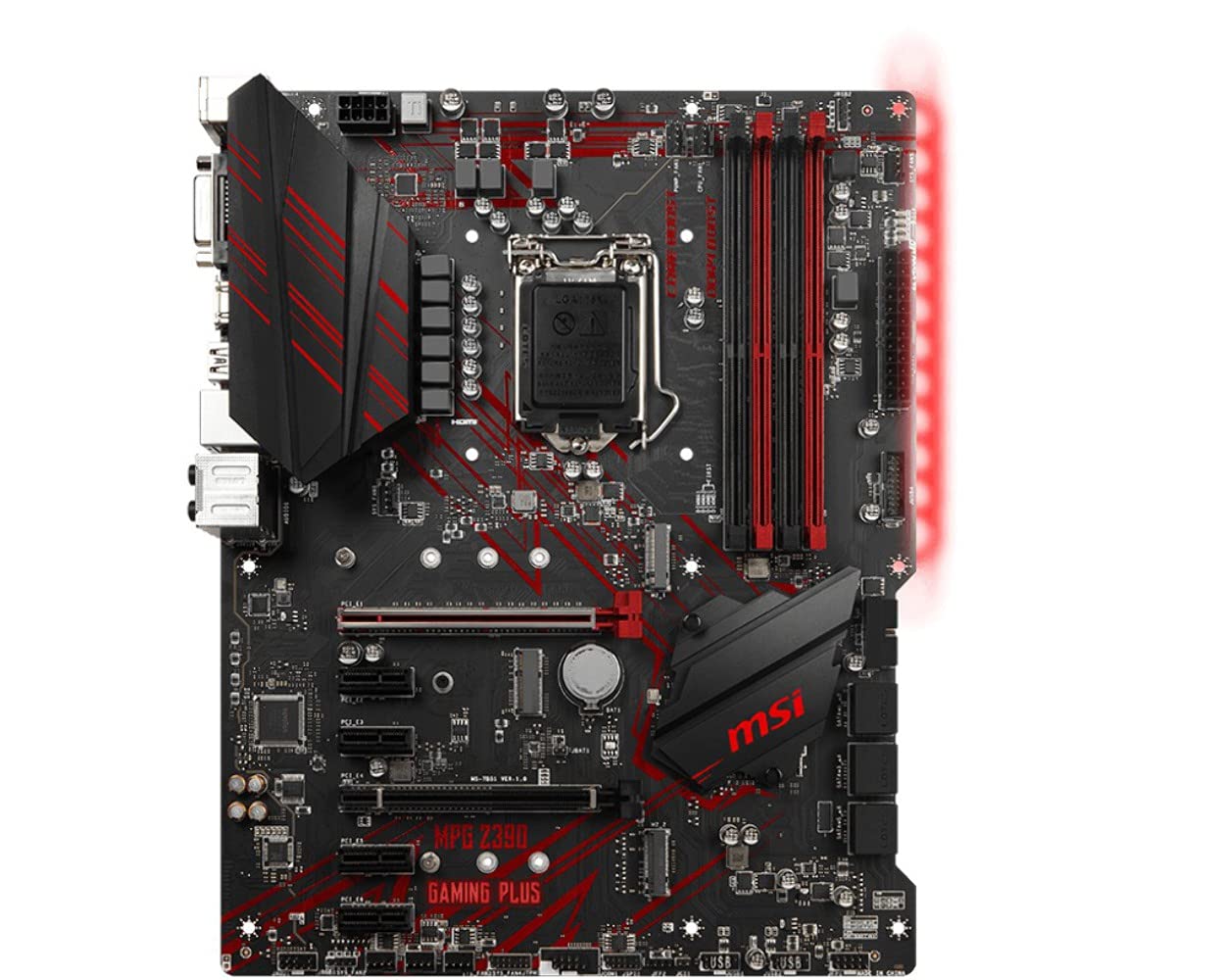 Msi Mpg Z390 Gaming Plus Lga1151 (Intel 8Th And 9Th Gen) M.2 Usb 3.1 Gen 2 Ddr4 Hdmi Dvi Cfx Atx Z390 Motherboard