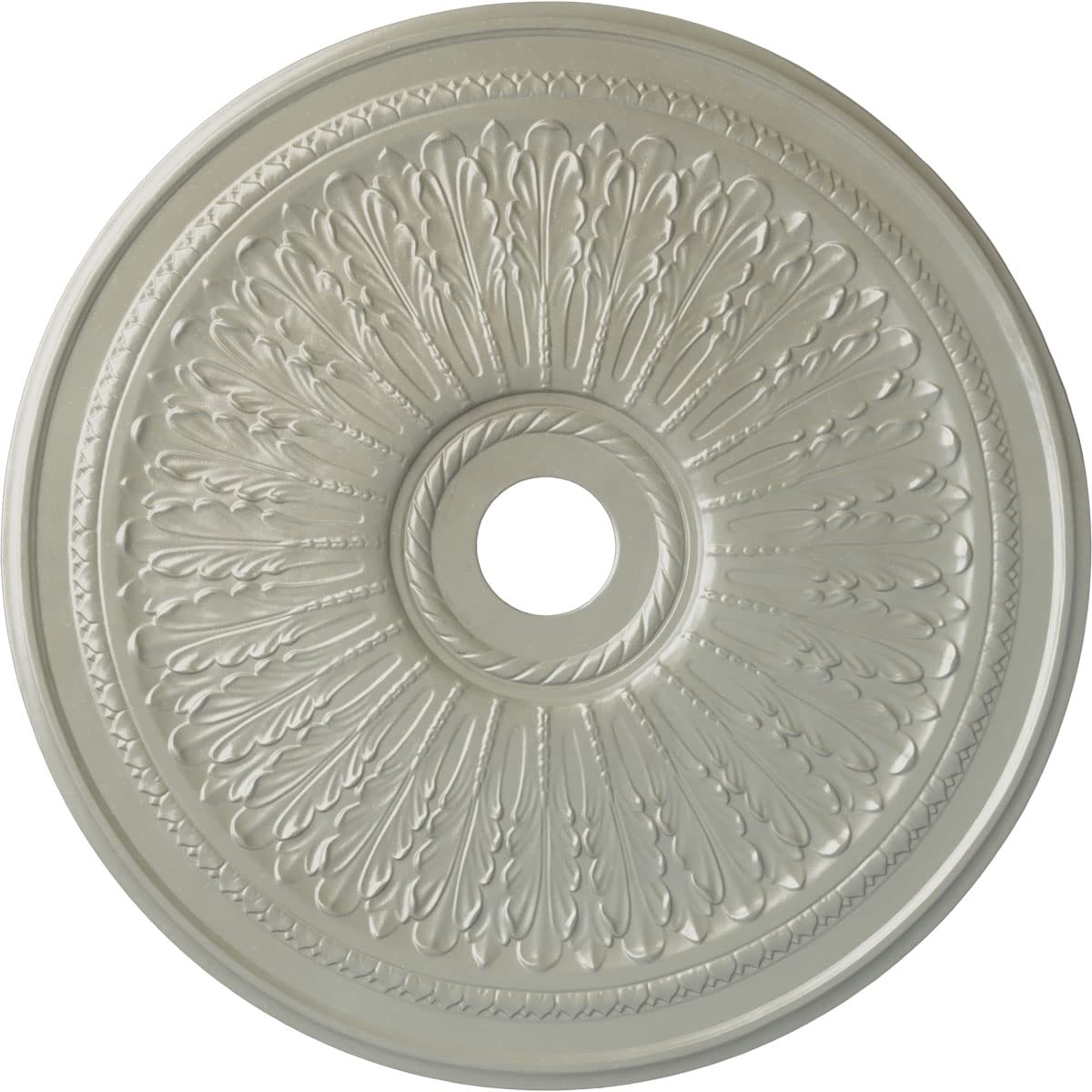 Ekena Millwork Cm29Oafcs Oakleaf Ceiling Medallion, 29 1/8''Od X 3 5/8''Id X 1''P, Hand Painted Flash Copper