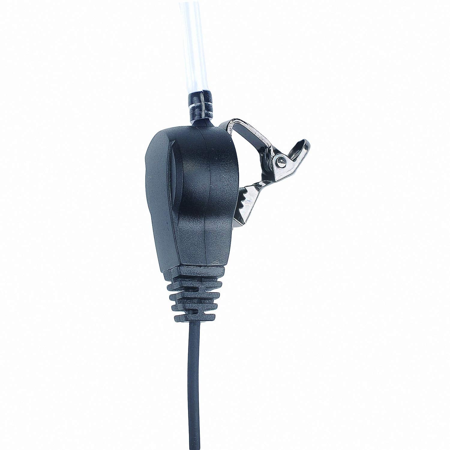 Airsn 2 Pin Fbi Earpiece/Headset For Walkie Talkie With Clear Sound Ptt Mic&Soft And Comfort Acoustic Tube For Uv 5R Bf F8Hp Bf 888S, Kenwood Tk3230 Two Way Radio (1 Pack)