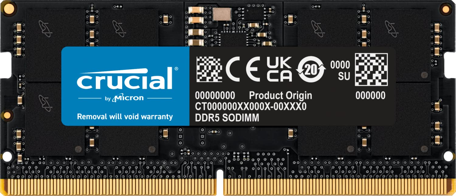 Crucial Ram 16Gb Ddr5 4800Mt/S Cl40 Laptop Memory Ct16G48C40S5