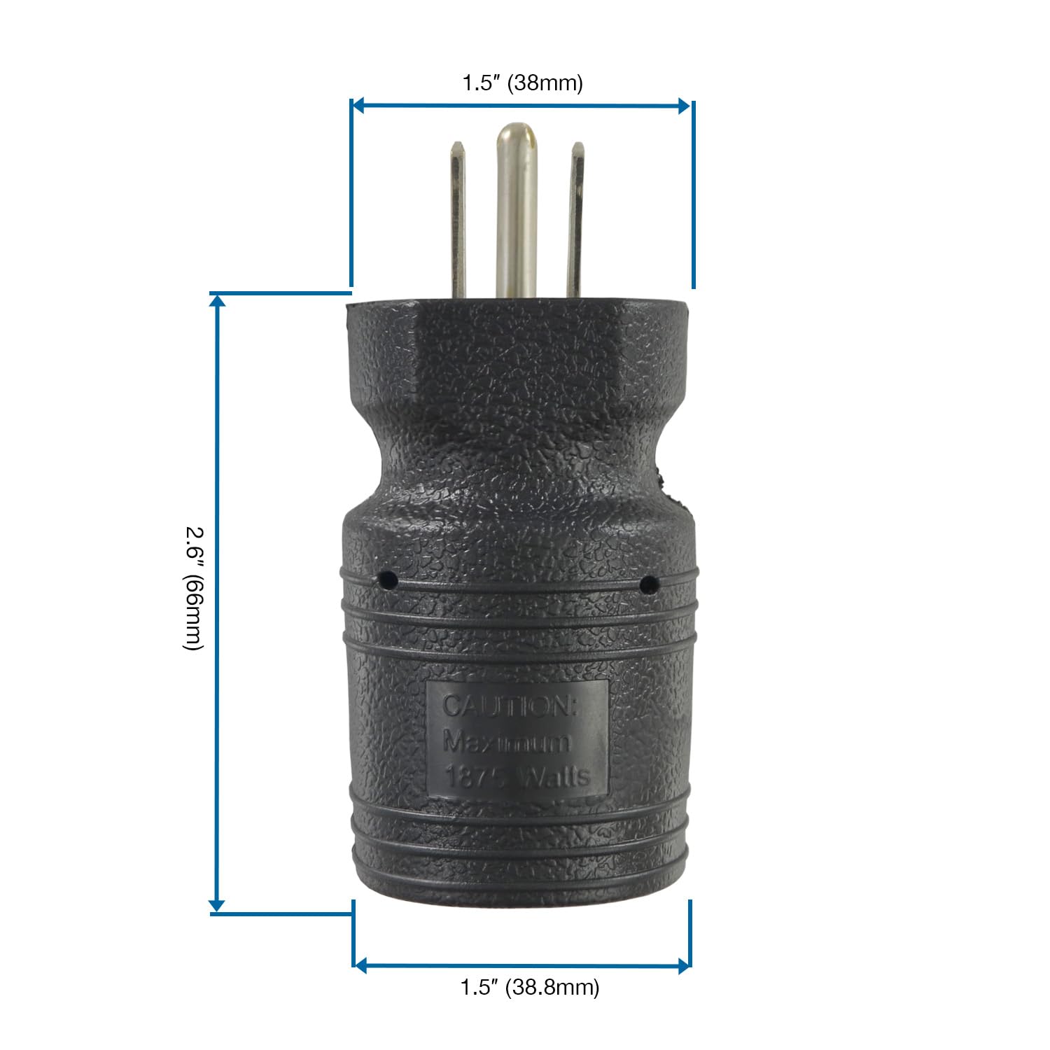 Conntek 3 30129(3 Pack) Nema 5 15P To Nema 5 15/20R Plug Adapter 15 Amp To 15/20 Amp