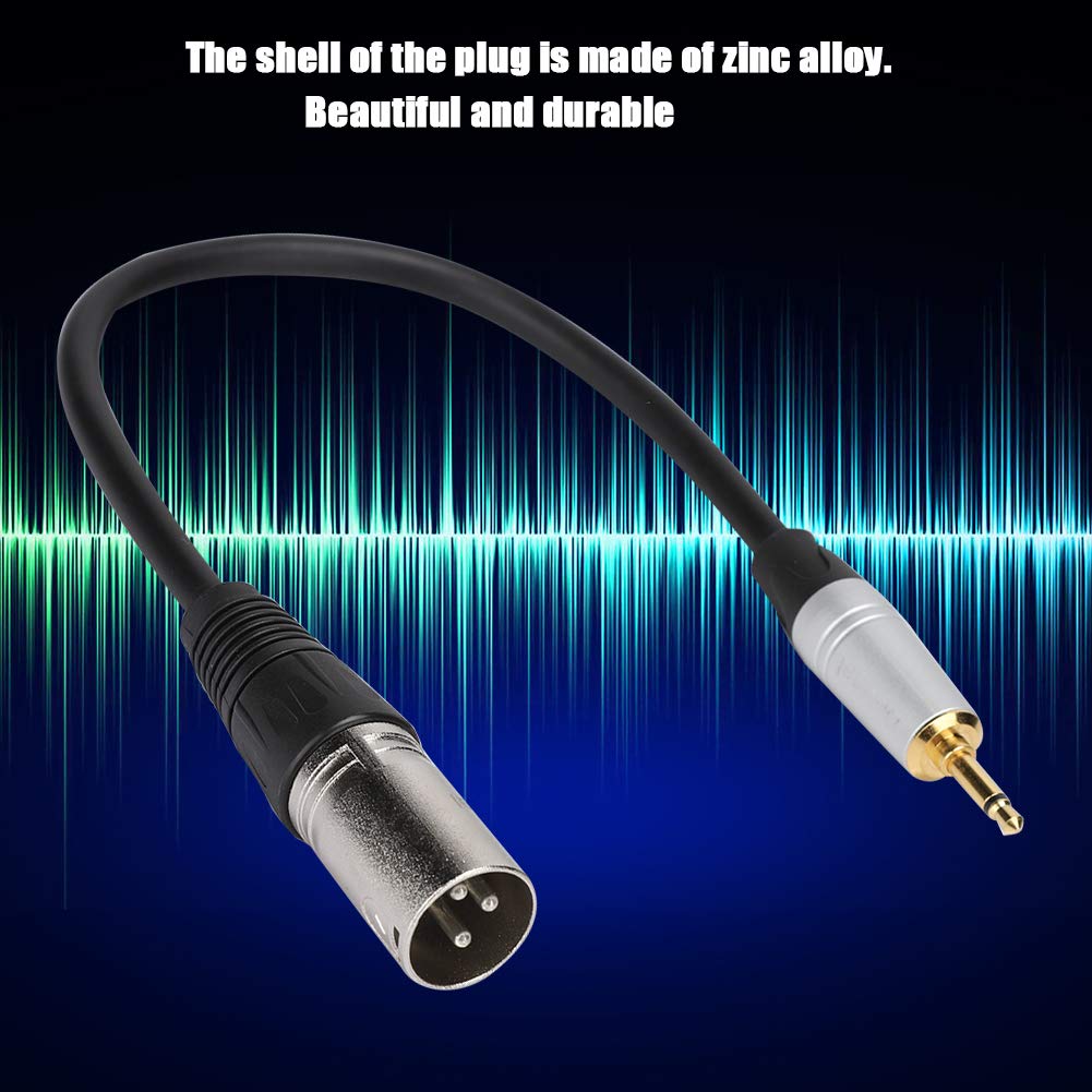 Wendry Gold Plated 3.5Mm Trs To Xlr3M Stereo Cable, Mono Male To 3Pin Xlr Male Pvc Exterior Zinc Alloy Shell Adapter Cable(0.)