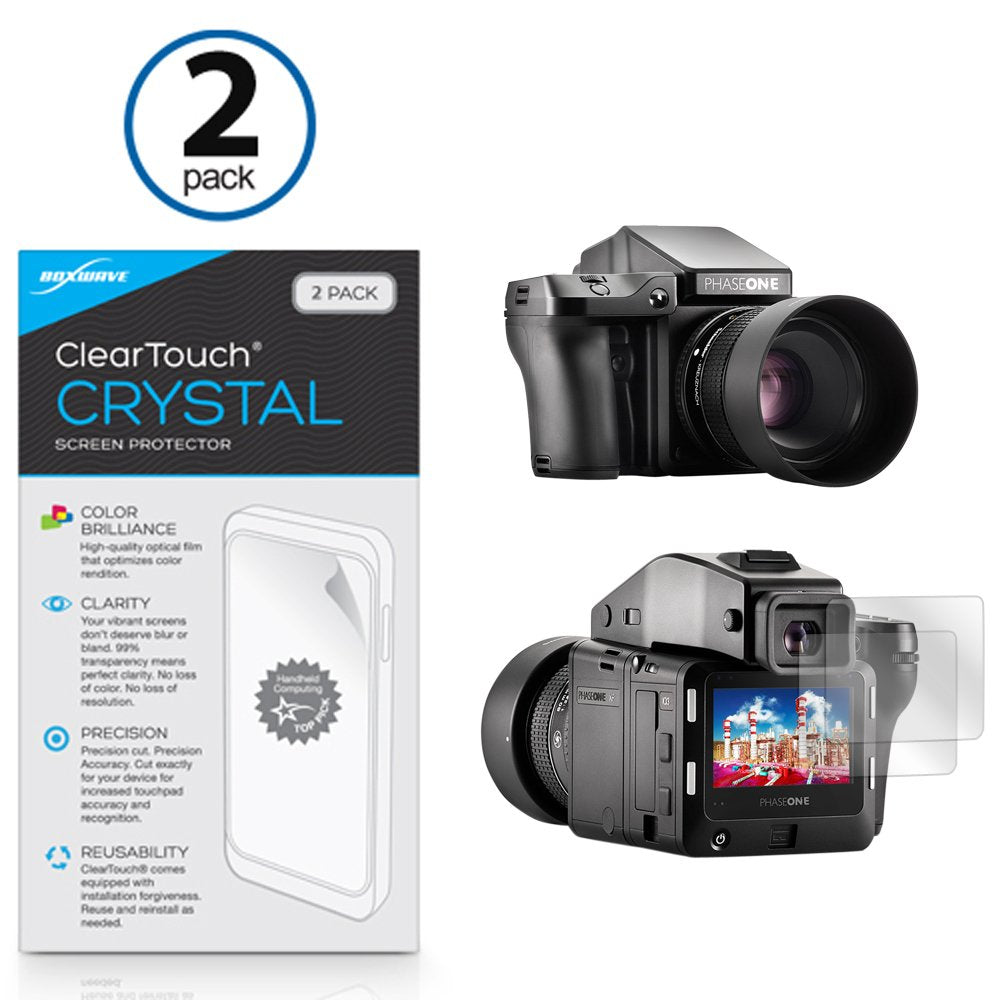 Boxwave Screen Protector Compatible With Phase One Xf Iq3   Cleartouch Crystal (2 Pack), Hd Film Skin   Shields From Scratches F