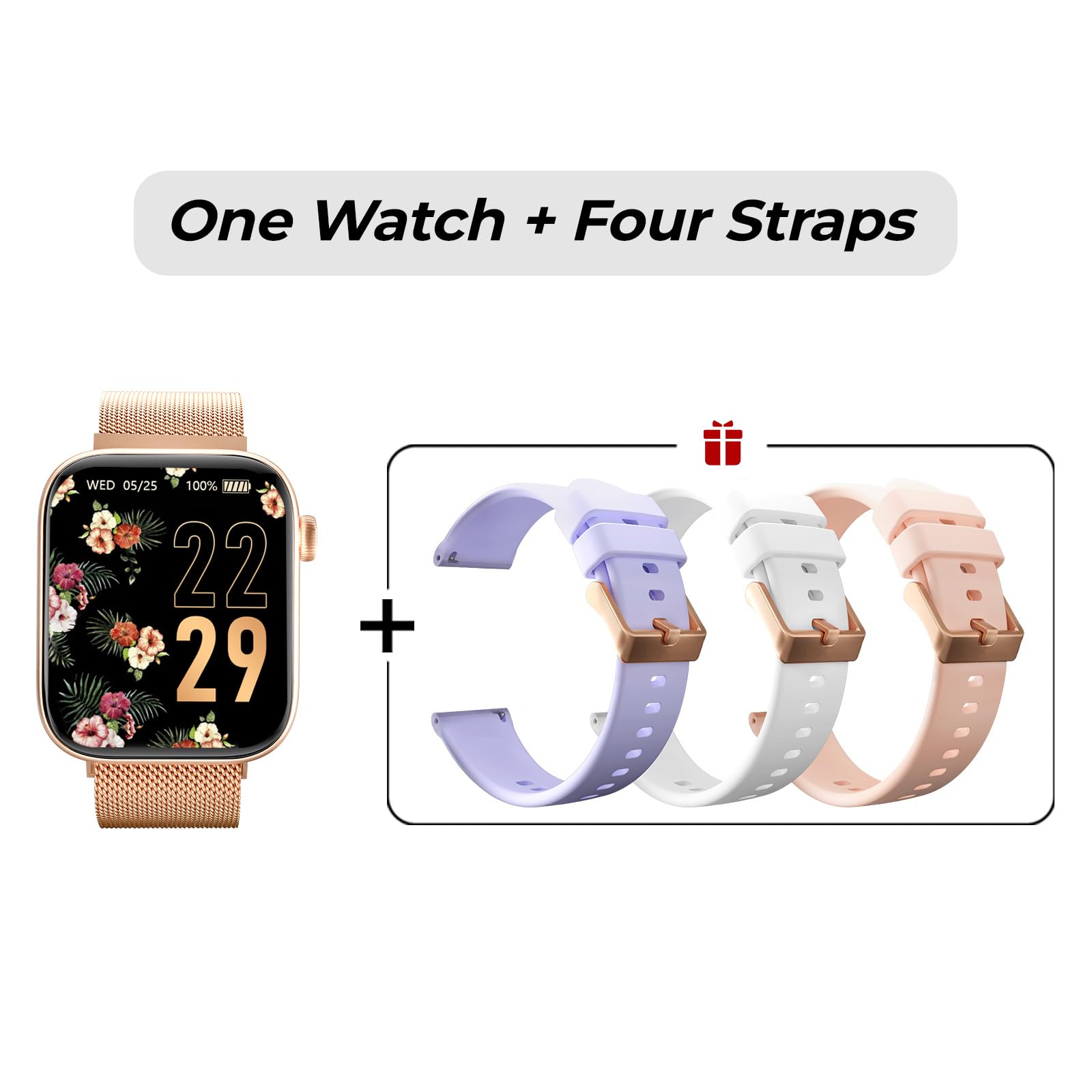 Middow Smart Watches For Women Men, 1.85 Inches Amoled Screen (Answer/Make Calls), Heart Rate/Sleep Monitor, Fitness Tracker Wat