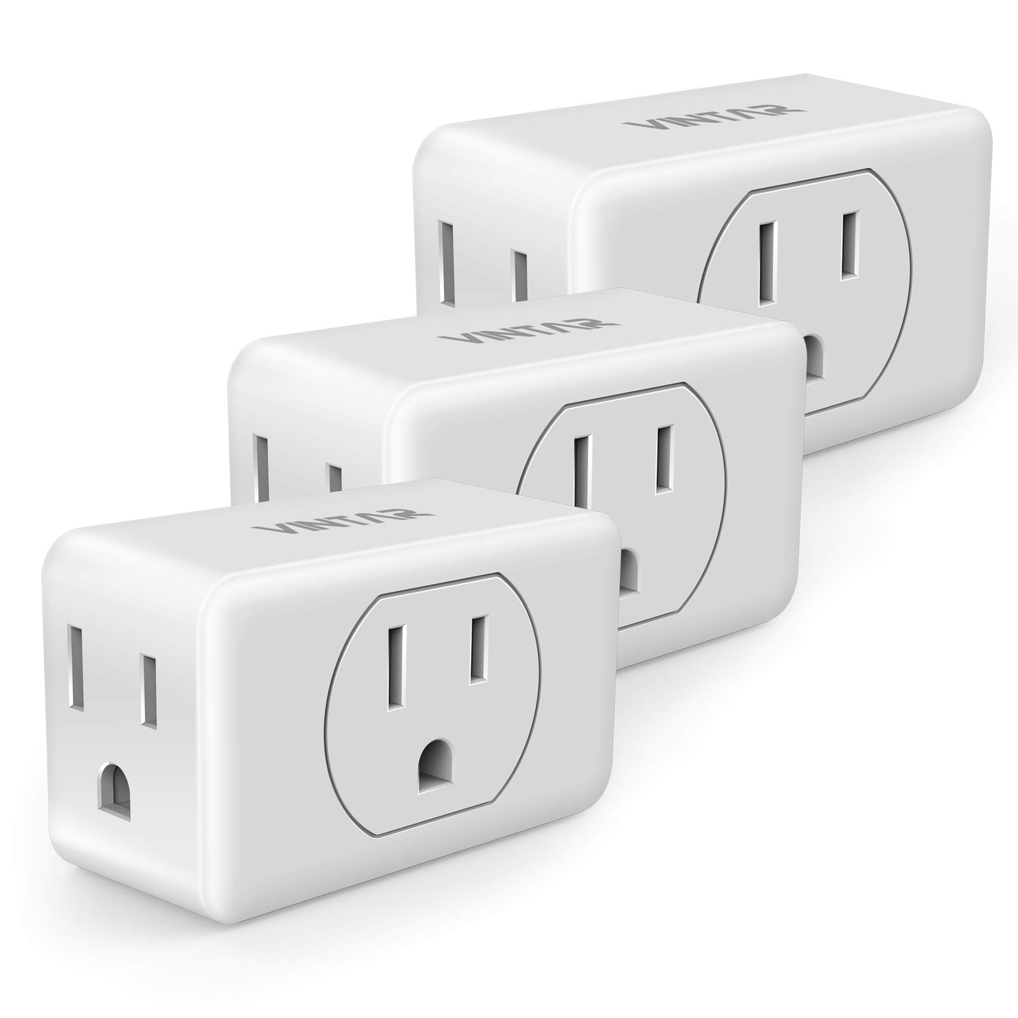 Multi Plug Outlet Extender, Vintar 3 Outlet Adapter, Multiple Outlet Splitter, Grounded Wall Tap Adapter, Power Plug Expander Fo