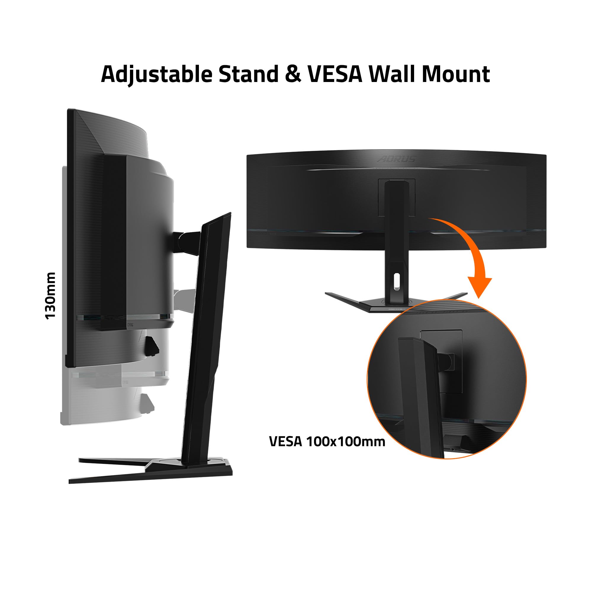 Gigabyte - Aorus Co49Dq - 49 Qd Oled - 5120X1440 Dqhd 32:9-1800R - 144Hz - 0.03Ms Gtg - Amd Freesync Premium Pro - Super Ultrawi