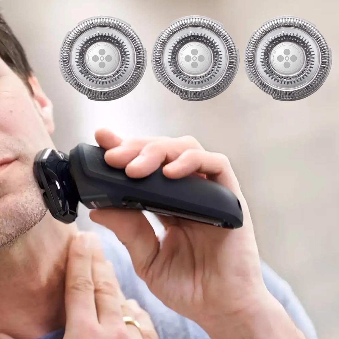 3 Pcs Rq12 Replacement Shaver Blades For Philips Norelco Rq12 Series Sensotouch 3D 1250Xcc 1280X 1290X