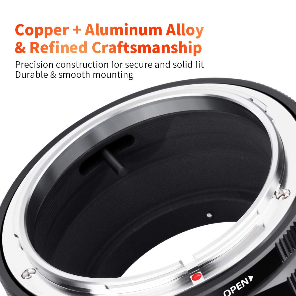 K&F Concept Lens Mount Adapter Compatible For Canon Fd Fl Lens To Fujifilm Fuji X Series X Fx Mount Mirrorless Cameras With Matting Varnish Design For Fuji Xt2 Xt20 Xe3 Xt1 X T2