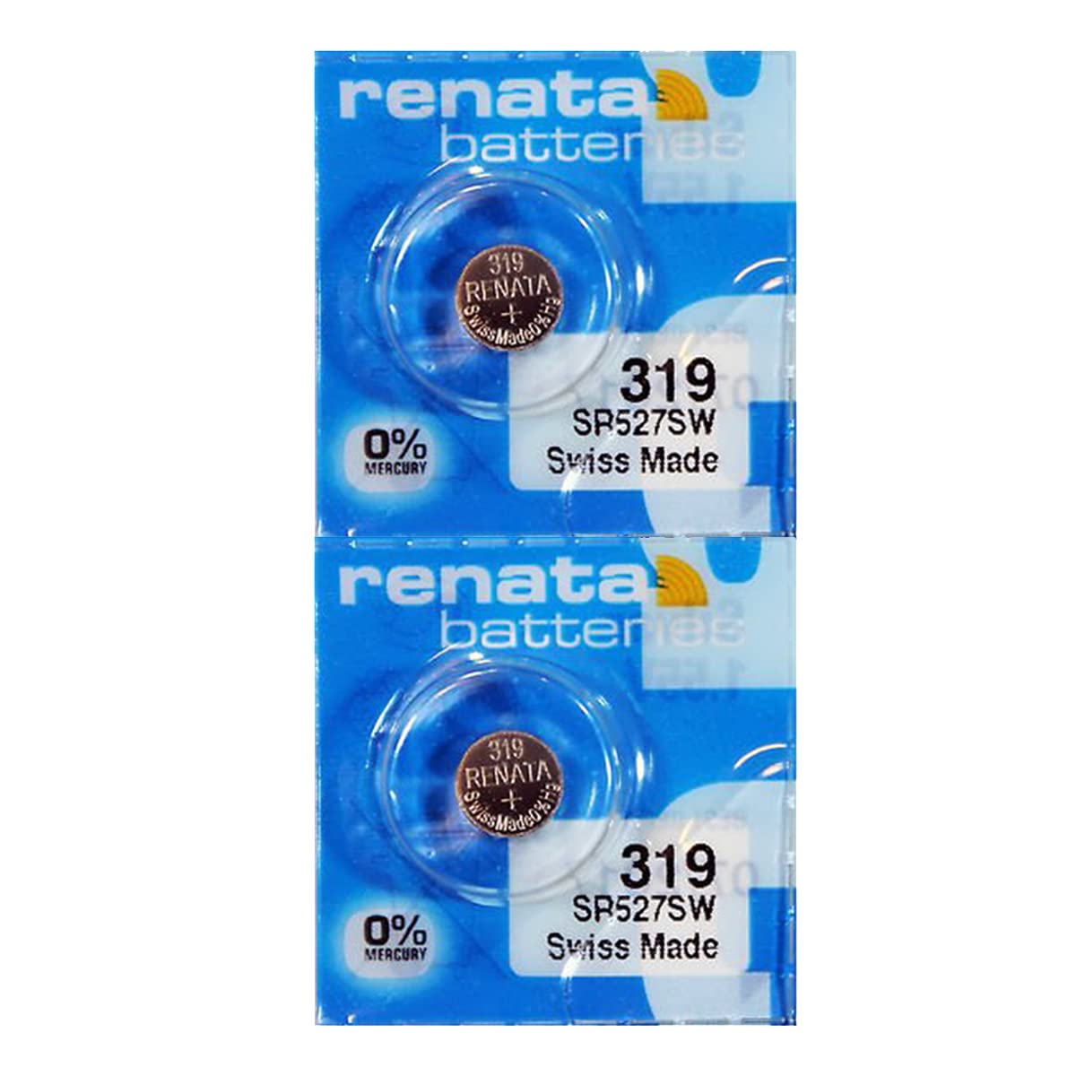 Renata 319 Sr527Sw Batteries   1.55V Silver Oxide 319 Watch Battery (2 Count)