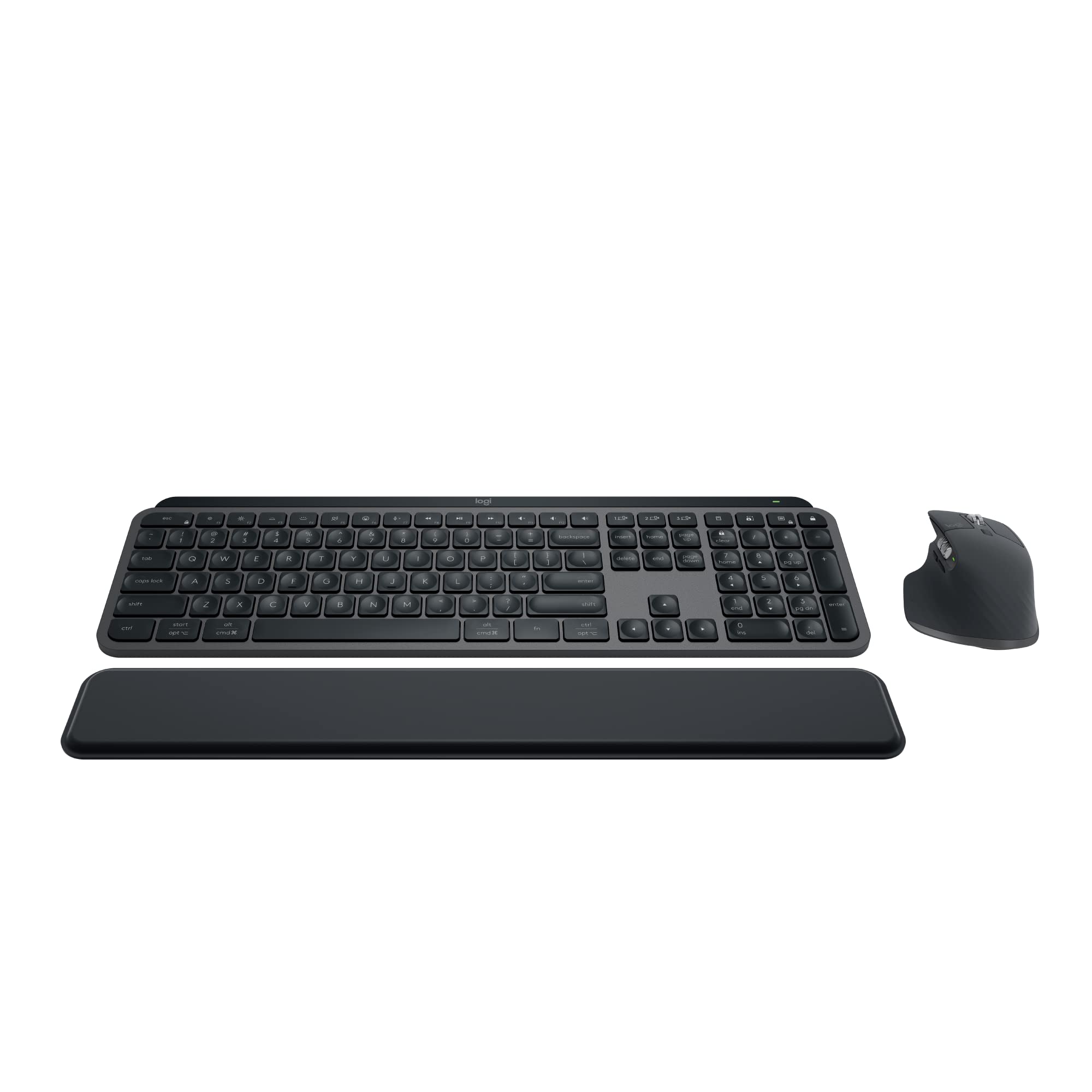 Logitech Mx Keys S Combo   Performance Wireless Keyboard And Mouse With Palm Rest, Fast Scrolling, Bluetooth, Usb C, For Windows
