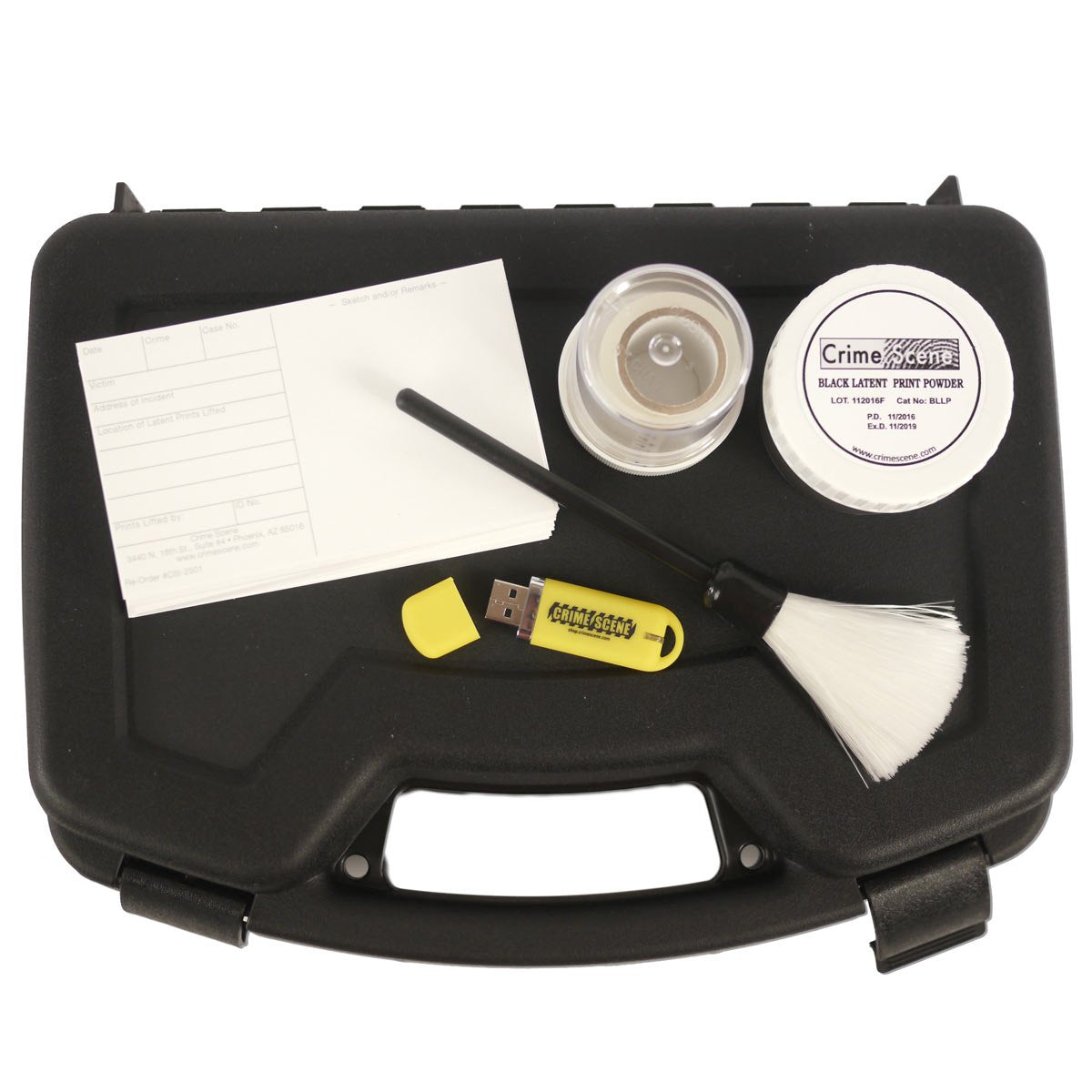 Crime Scene Latent Fingerprint Kit (Black)