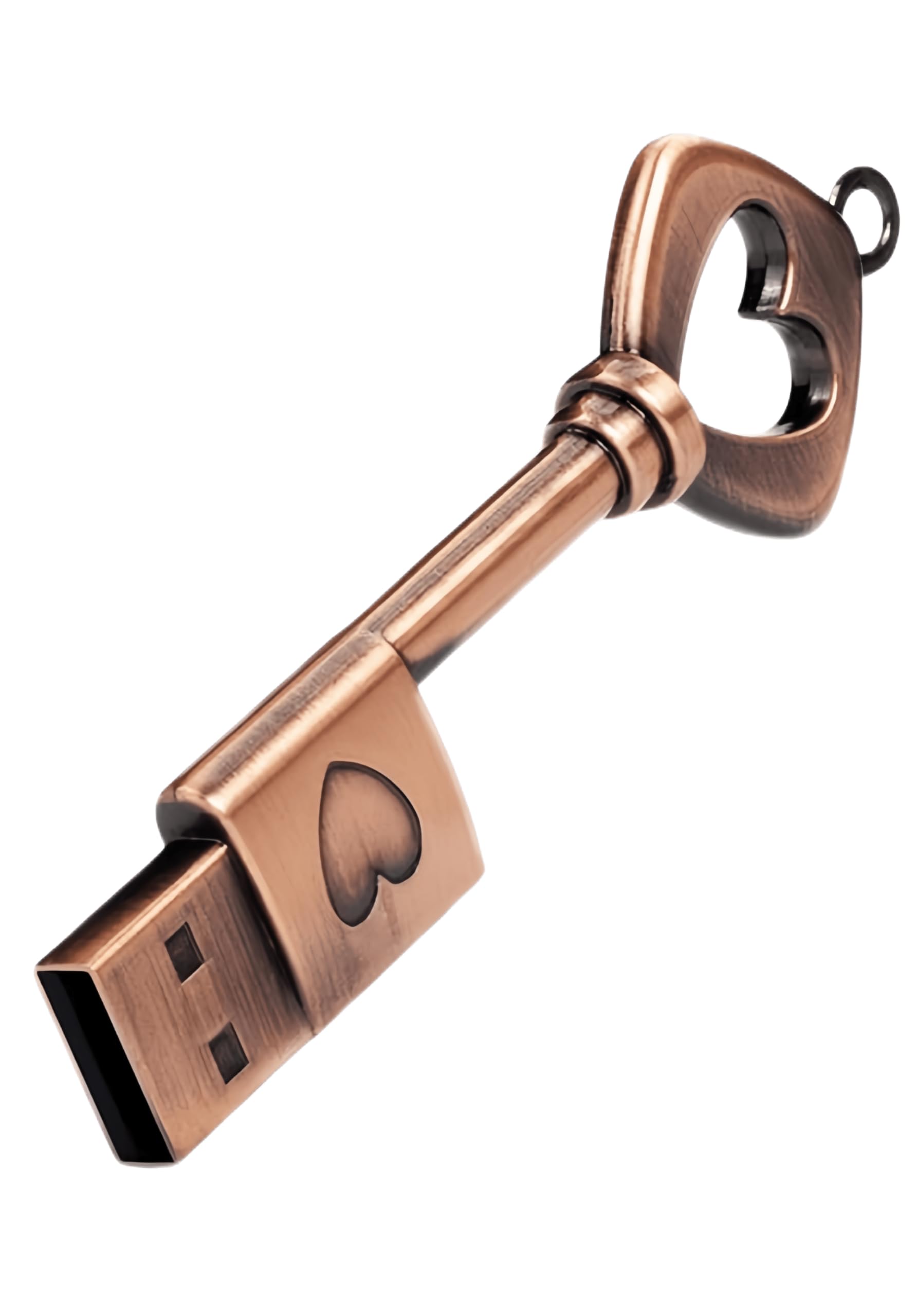Wooteck 64Gb Heartkey Usb Flash Drive Metal Key Heart Data Storage