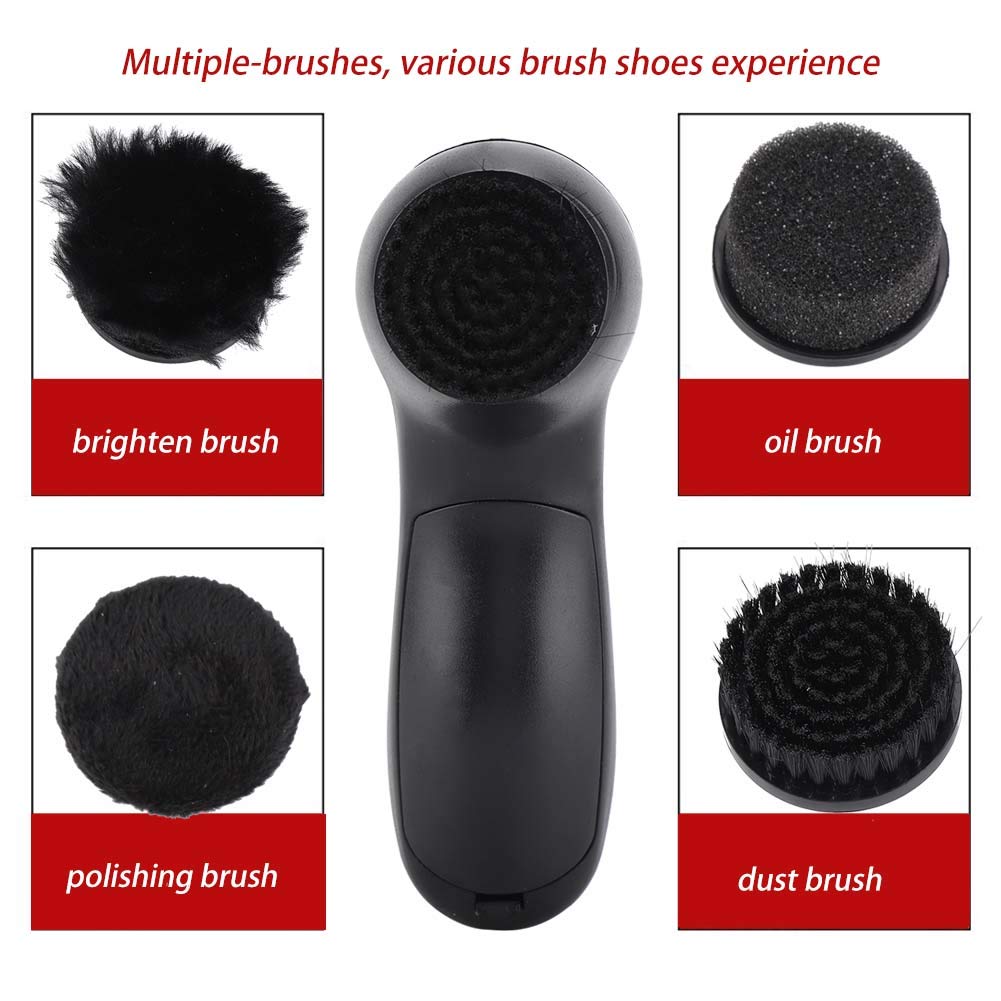 Electric Shoes Polisher Machine, Portable Electric Shoe Shine Kit Shoe Shiner Dust Machine For Leather Bags Car Seat Maintenance