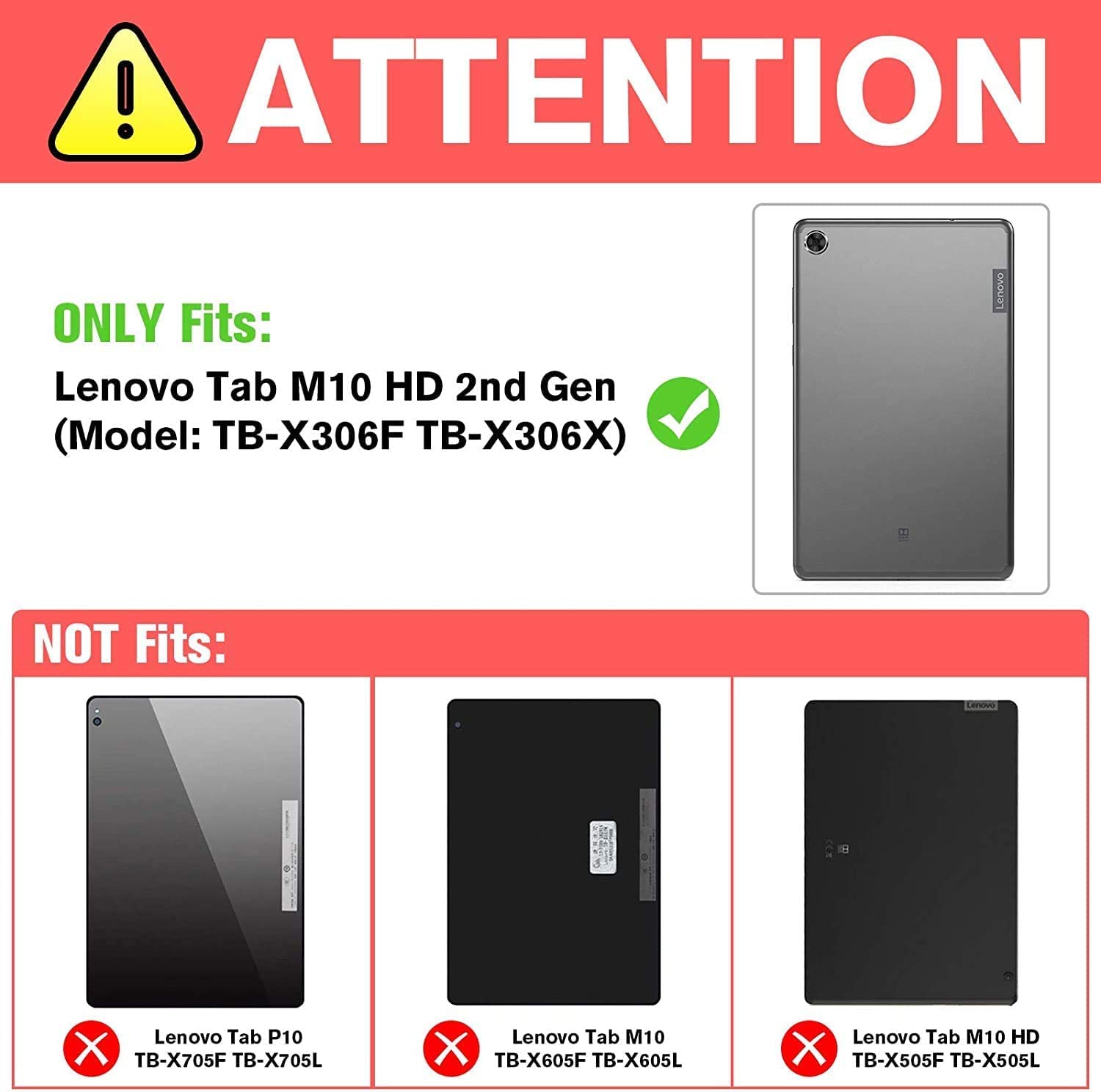 Alilang Case For Lenovo Tab M10 Hd 2Nd Gen 10.1 Inch 2020 Case (Tb X306F/Tb X306X) With Stylus, Multiple Viewing Angles Pu Leath