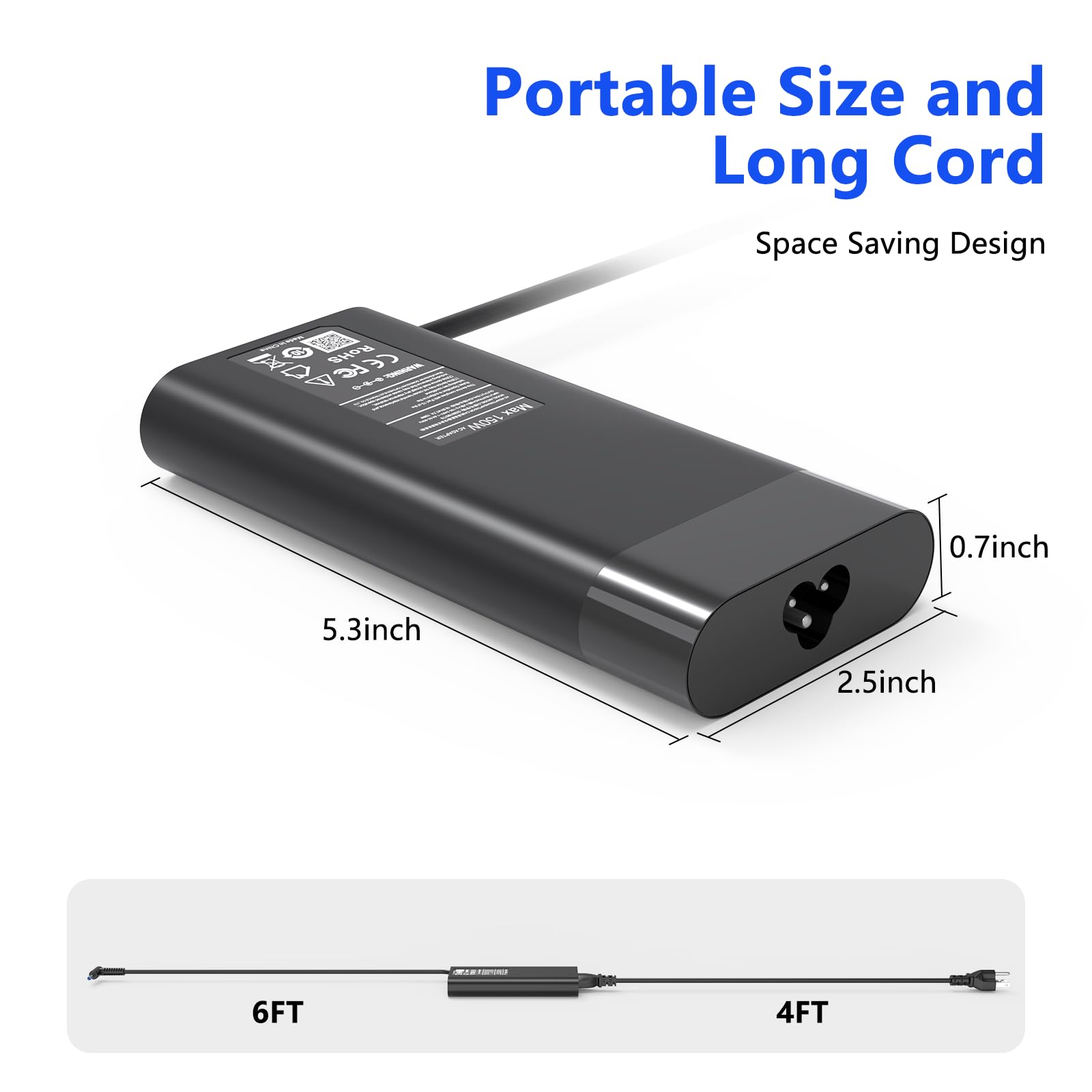 150W Ac Adapter Charger Fit For Hp Zbook 15 16 17 15U 15V G3 G4 G5 G6 G7 G8 G9,Fury 15 17 G7 G8,Studio G9 G8 G7 G6 G5 G4 G3,Powe