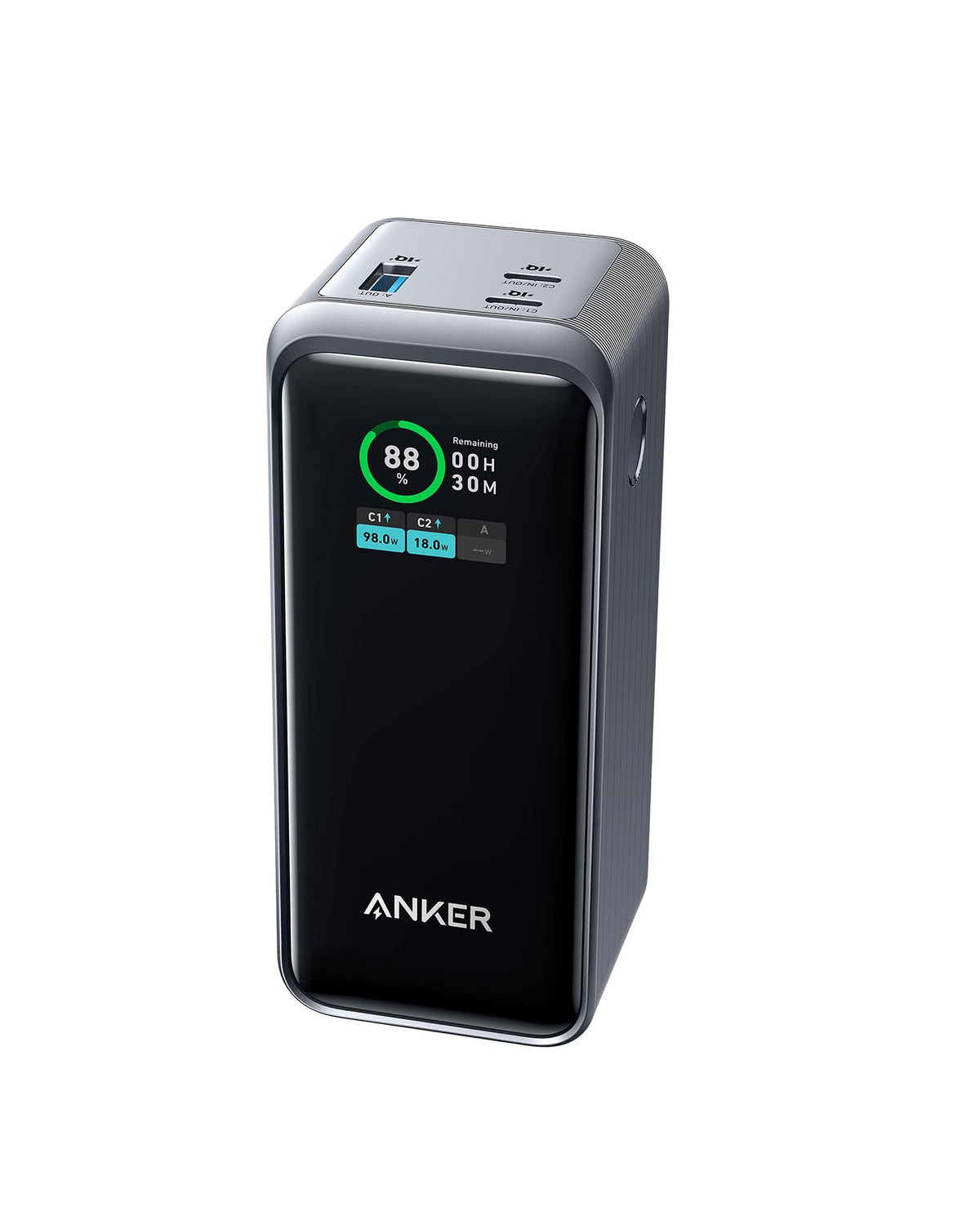 Anker Prime Power Bank, 20K Portable Charger With 200W Output, Smart Digital Display, 2 Usb C And 1 Usb A Port Compatible With I