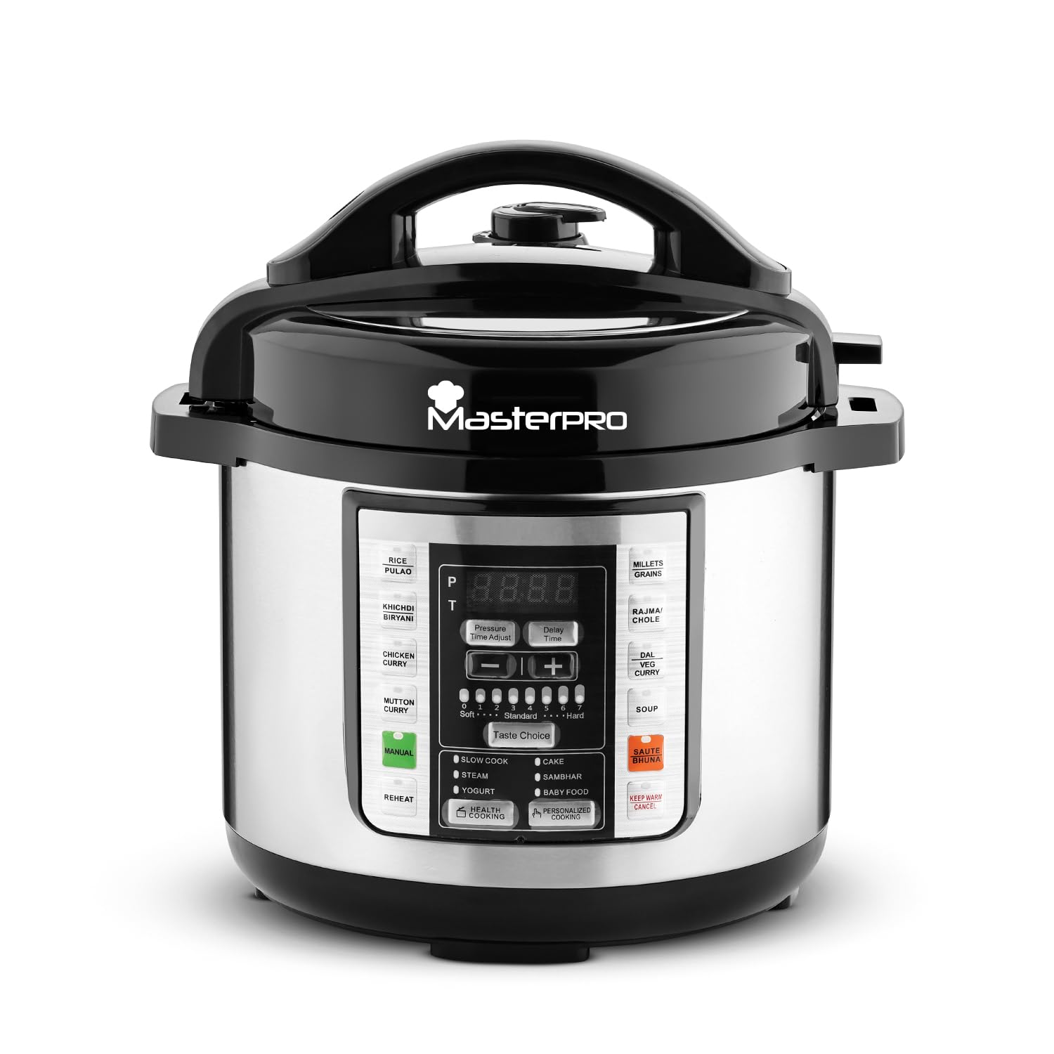 Bergner Masterpro 3L Electric Pressure Cooker | 3L NonStick Multicook Pot | 18 Preset Menu | Delay Timer | Use As Pressure Cook
