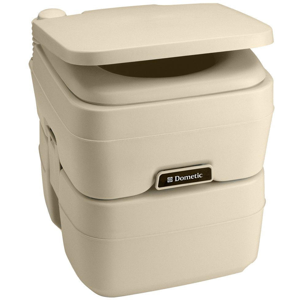 Dometic 965 Msd Portable Toilet W/Mounting Brackets - 5 Gallon - Parchment,WBAUVB00TLF34GC