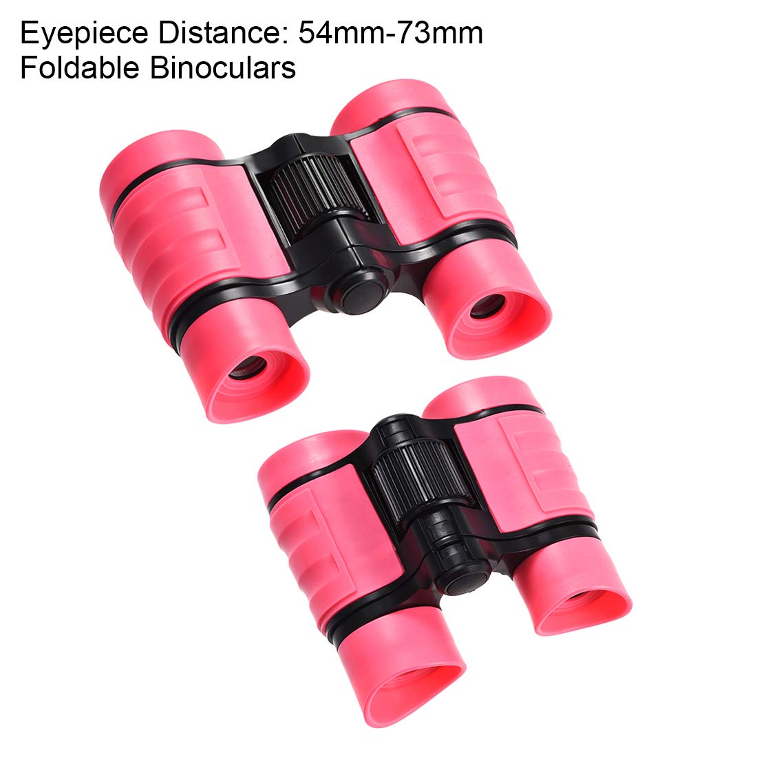 Uxcell Binoculars 4X30 Compact Foldable Binoculars Shock Proof Pink With Neck Strap For Bird Watching Hiking Camping