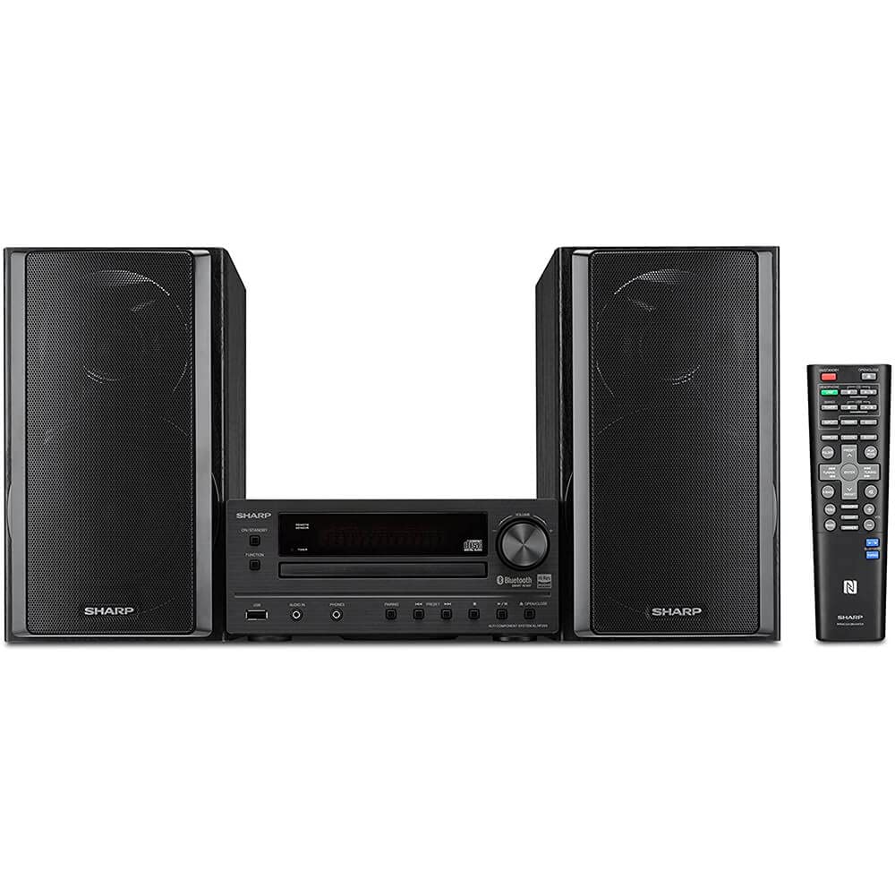 Sharp Xl Hf203B Hi Fi Component Stereo Speaker System With High Resolution Audio