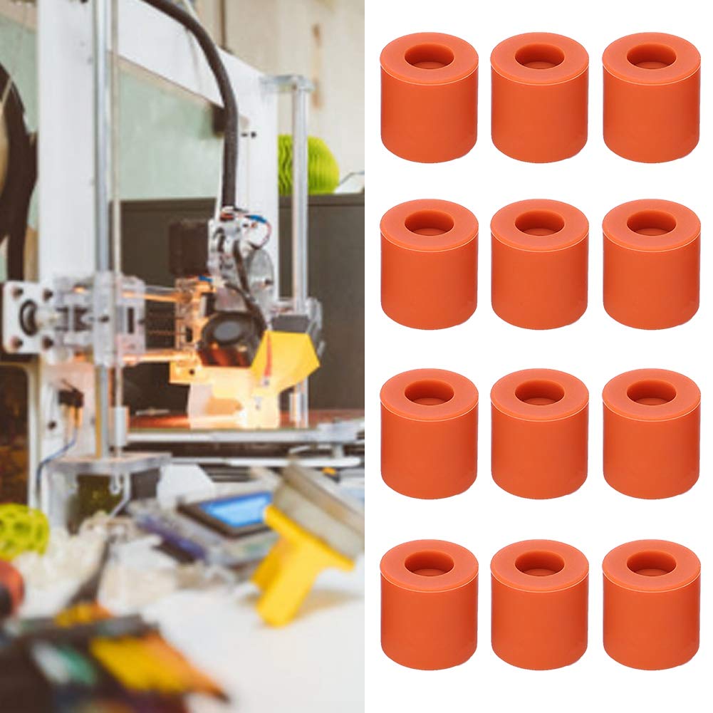 Heatbed Silicone Leveling Column, 12Pcs 3D Printer Hot Bed Mounts Column Stable Tool, Heat Resistant And Wear Resistant Spring 1