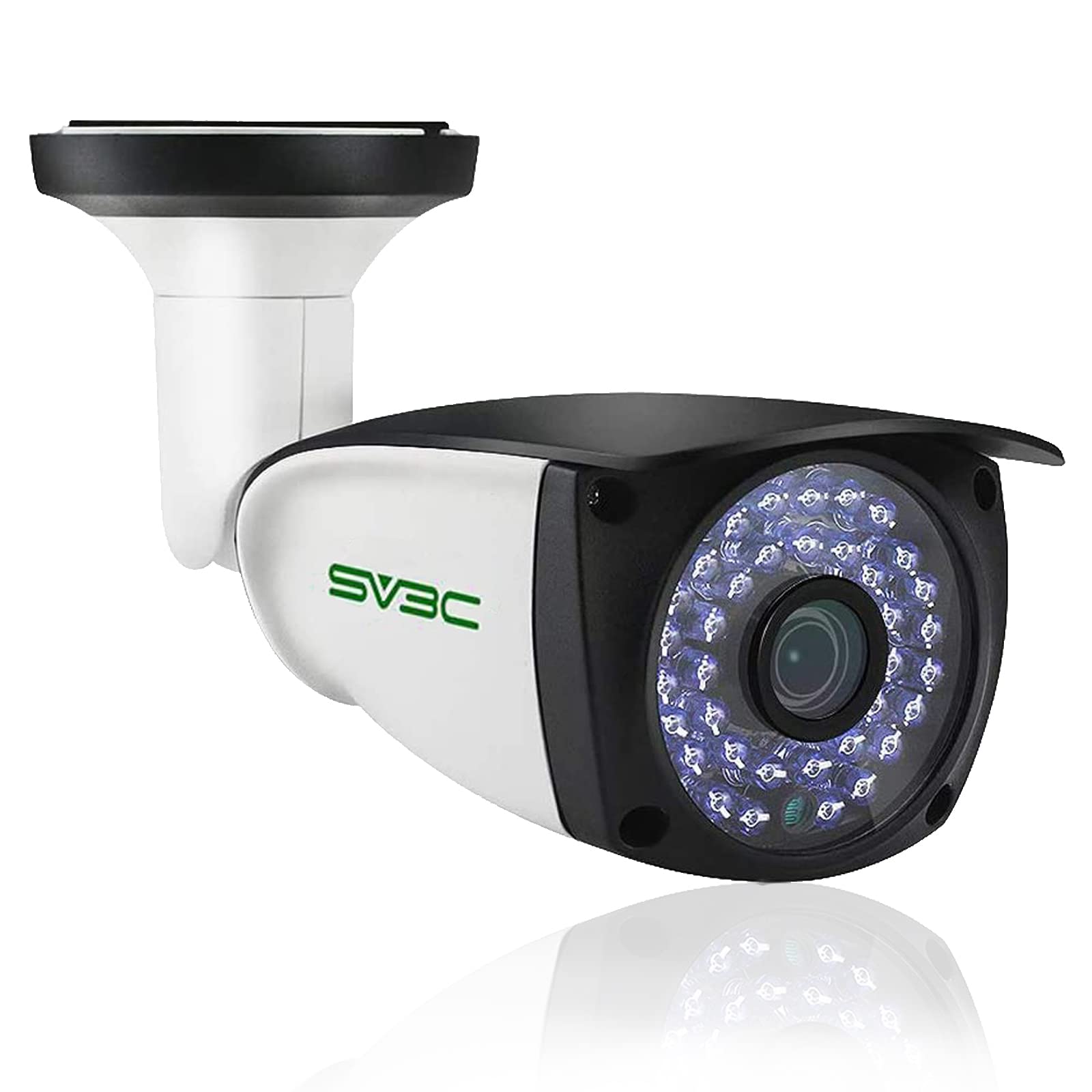 Sv3C 4K Poe Camera Security Outdoor 8Mp Poe Ip Camera With Motion Detection 98Ft Hd Infrared Night Vision 2 Way Audio Metal Shel