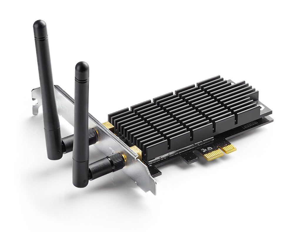 TP-Link Archer T6E AC1300 Dual Band PCIe WiFi Card - Low Profile, Long Range, Black, Supports Windows 10/8.1/8/7/XP